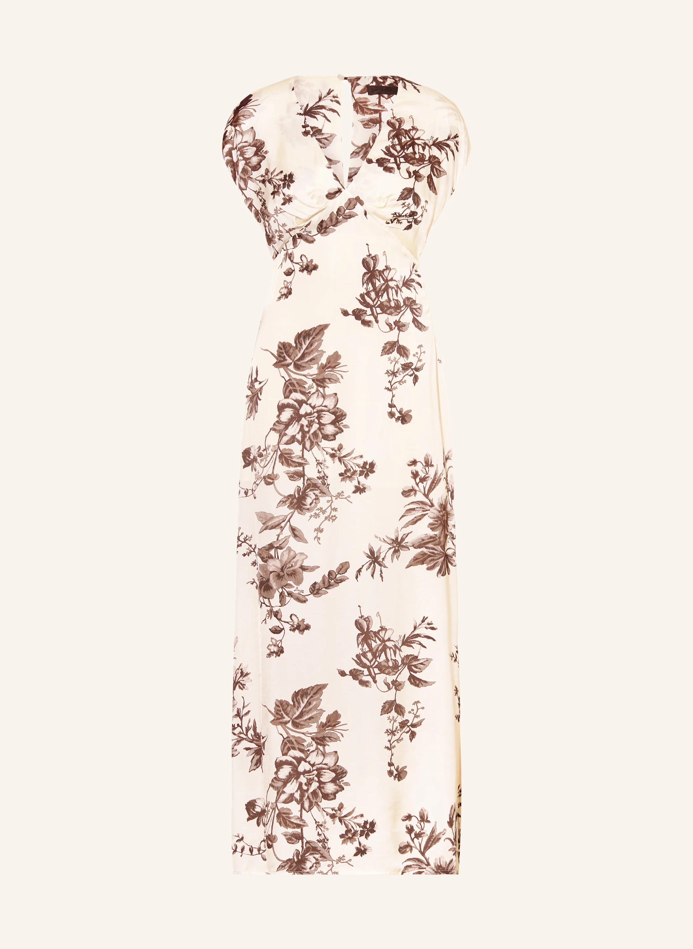 LIU JO dress: ECRU / DARK BROWN