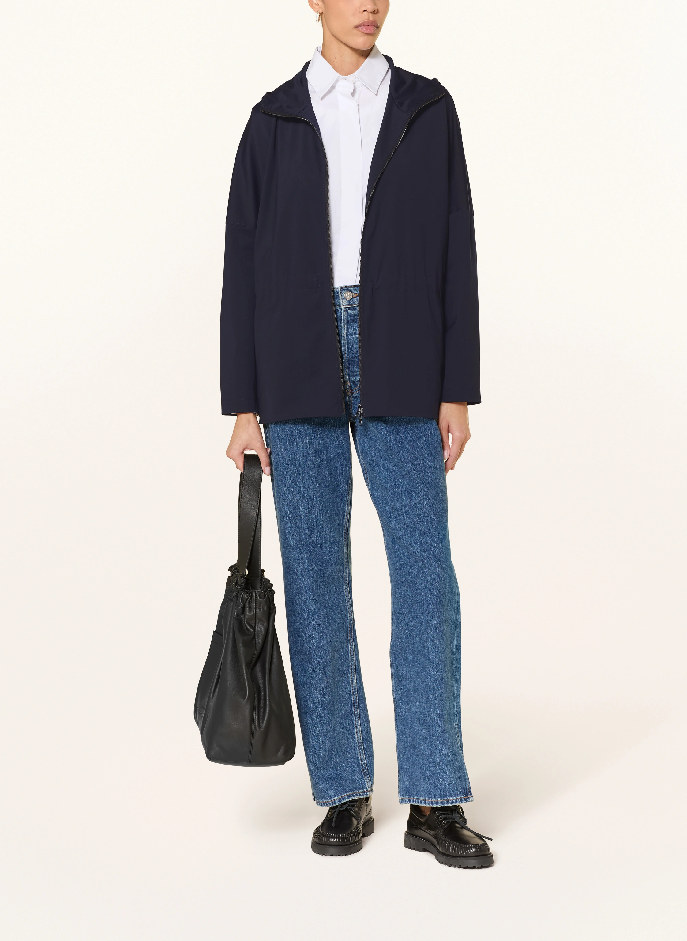 HARRIS WHARF LONDON rain jacket in dark blue