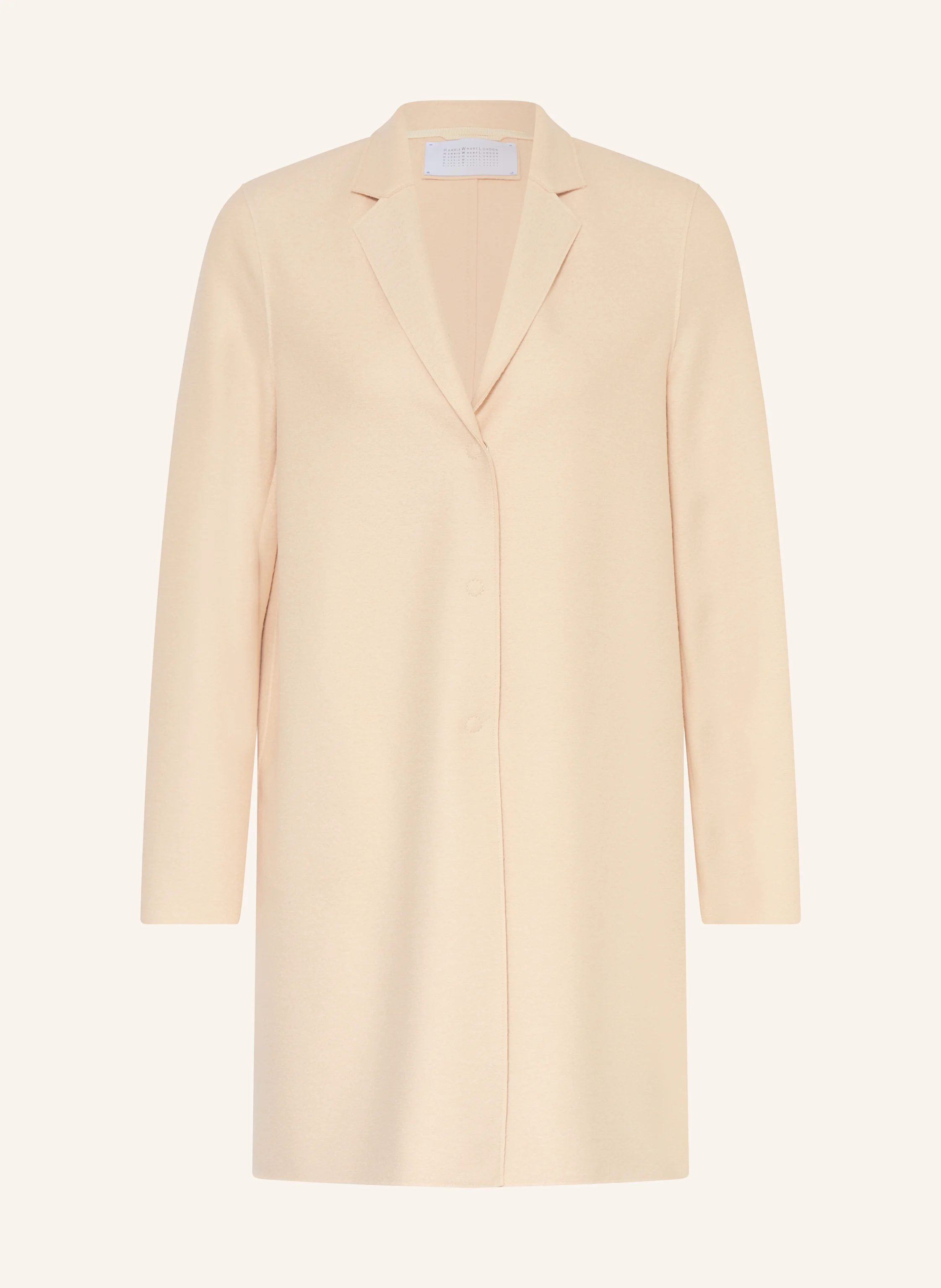 HARRIS WHARF LONDON wool coat in beige