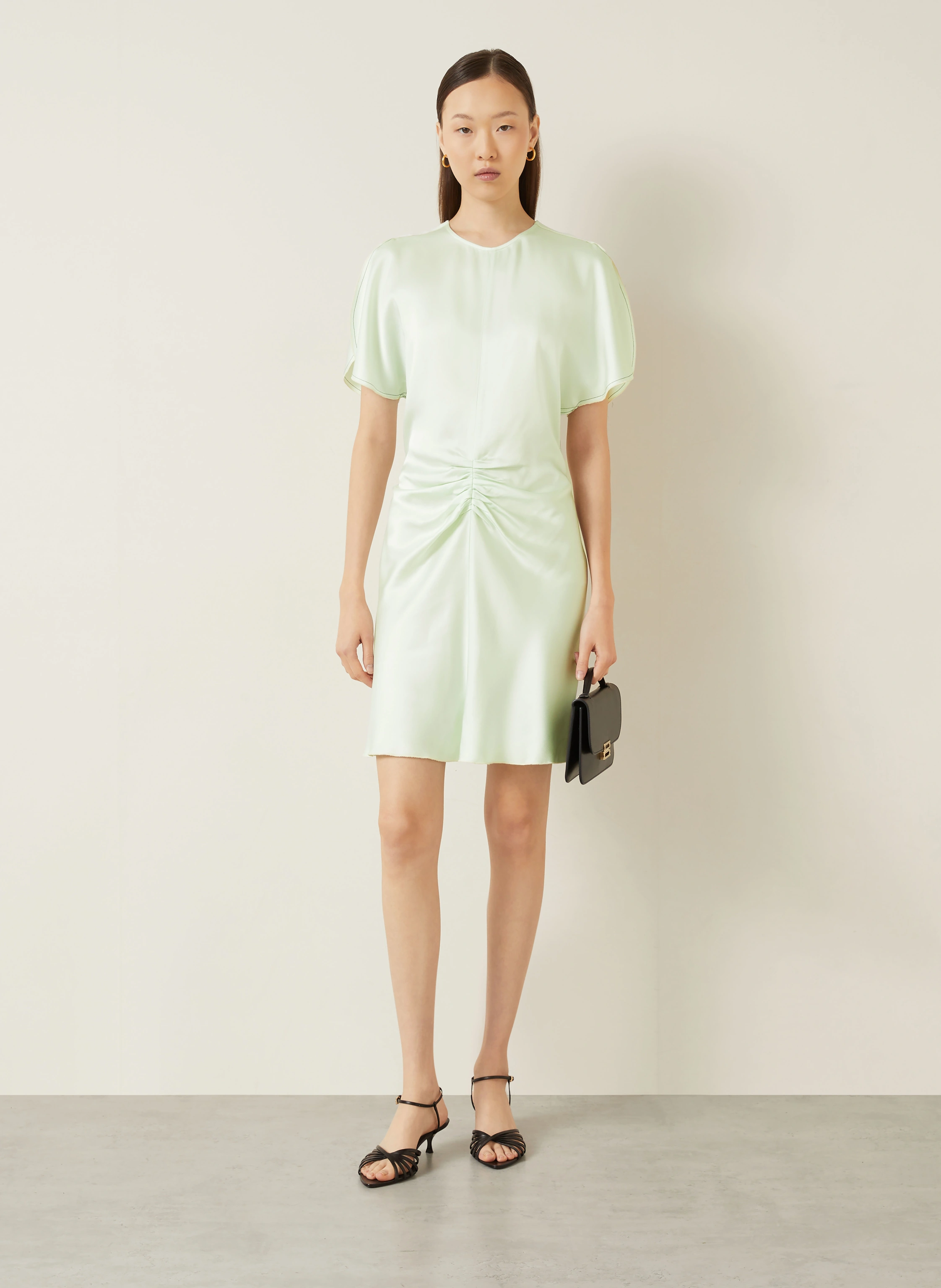 VICTORIA BECKHAM cocktail dress in mint / dark blue