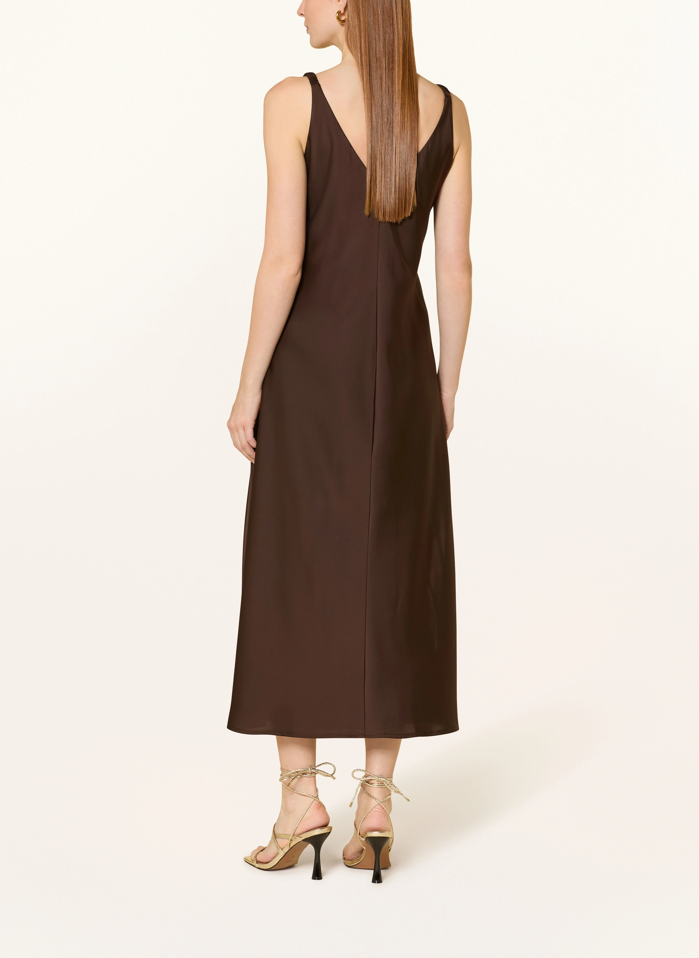 V by Vera Mont satin lace: DARK BROWN