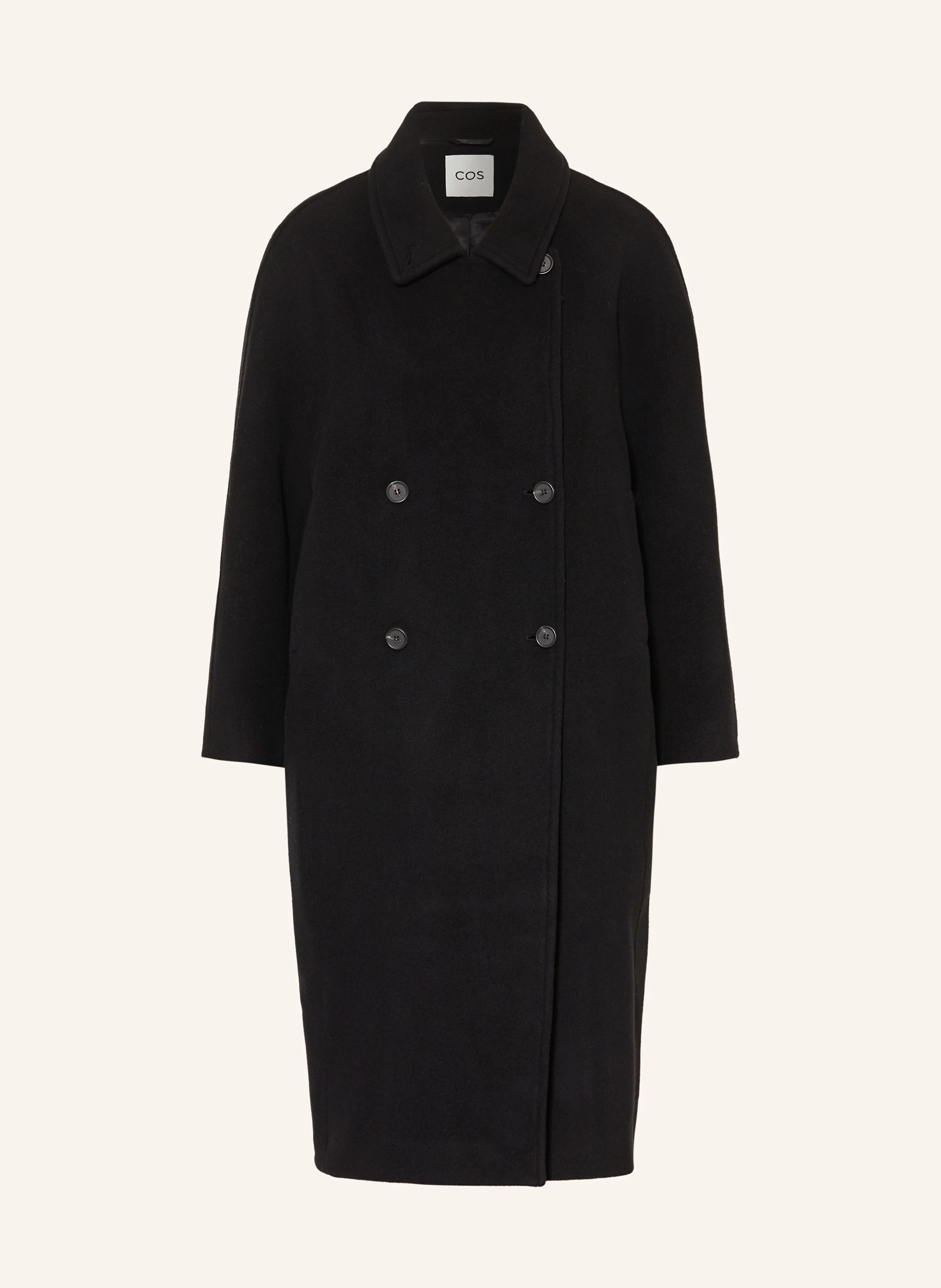 COS Wool coat in black