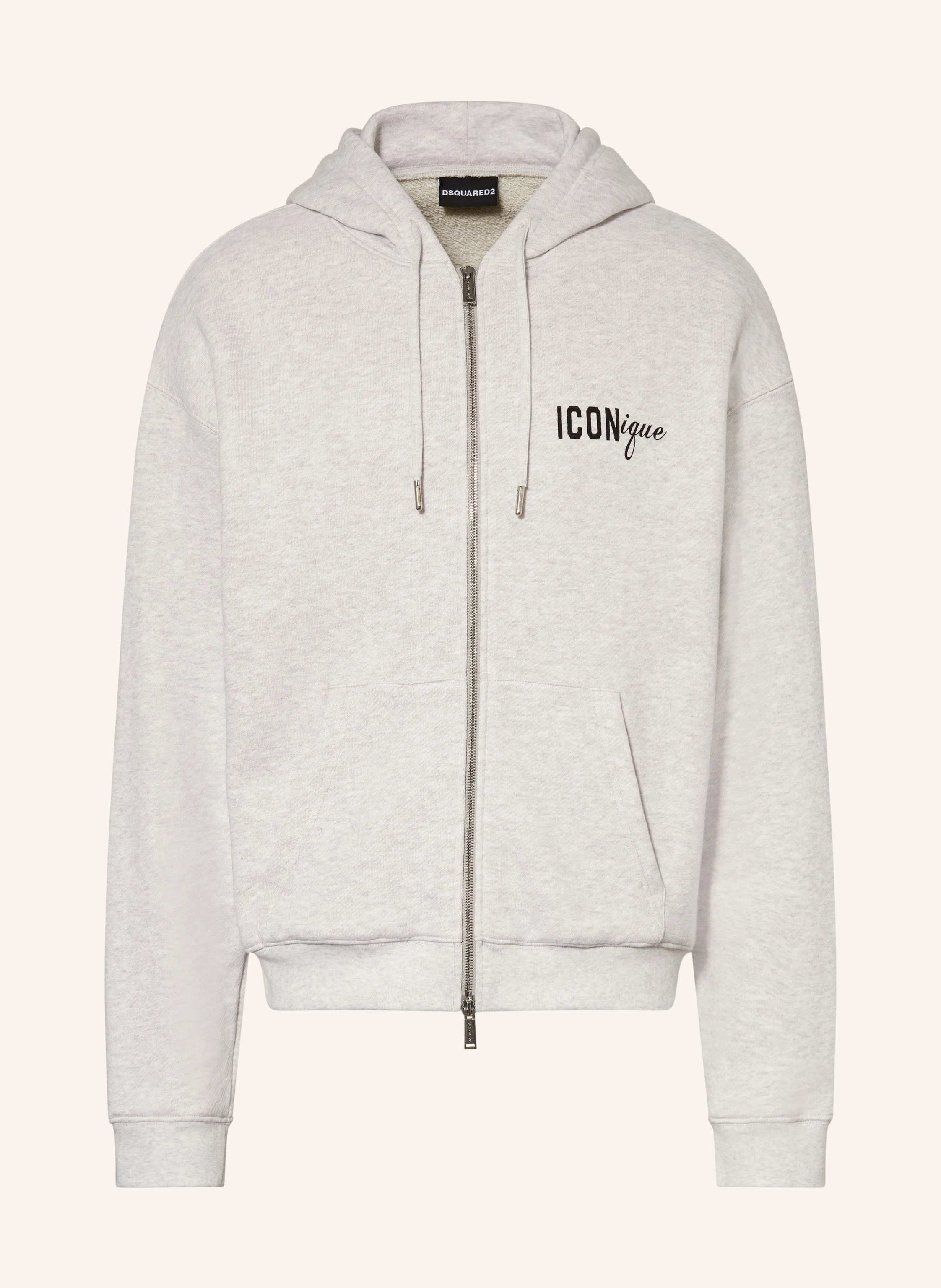 DSQUARED2 Sweatshirt in light gray / khaki / dark blue