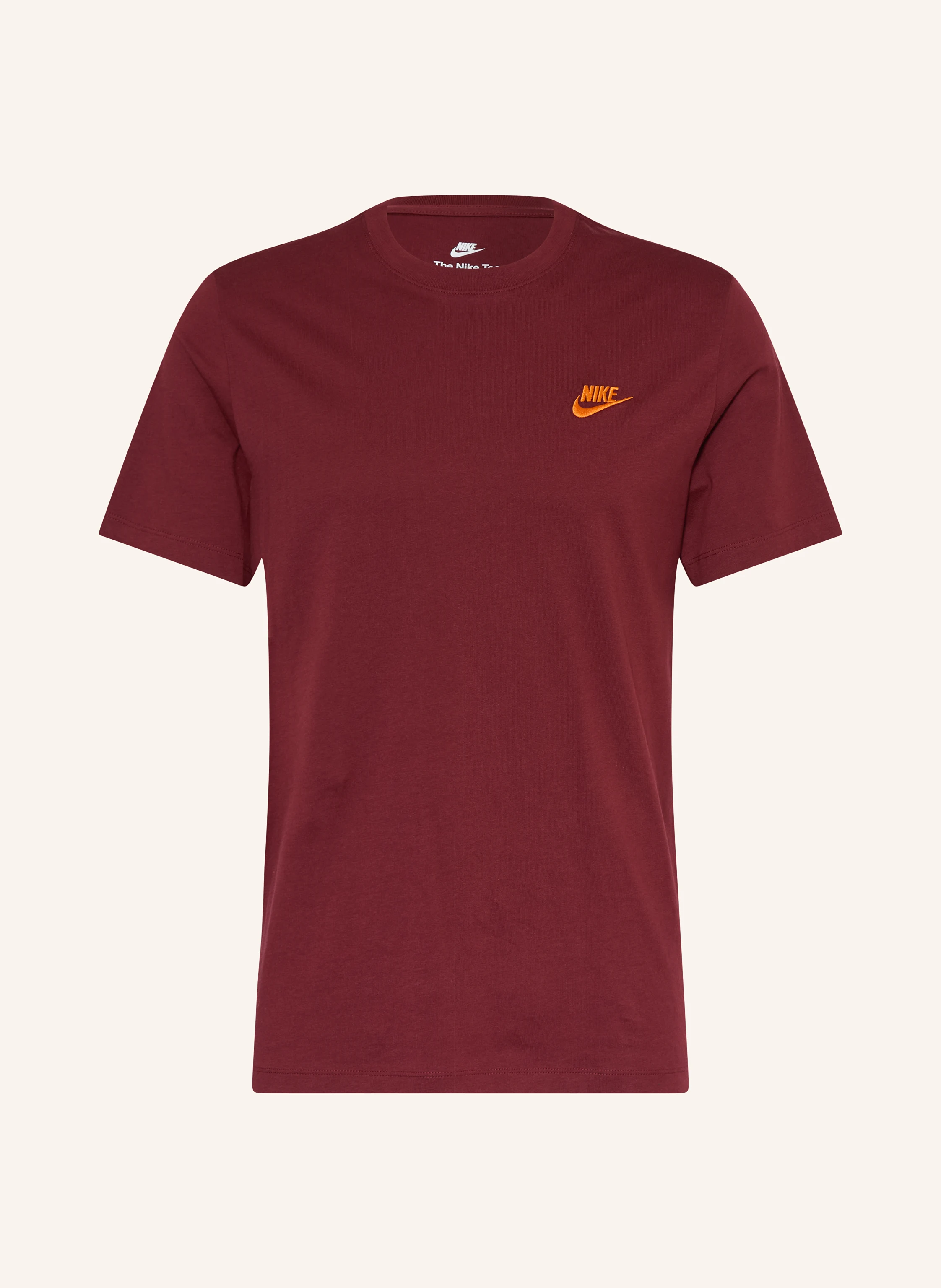 Nike T-shirt SPORTSWEAR CLUB: MØRKERØD