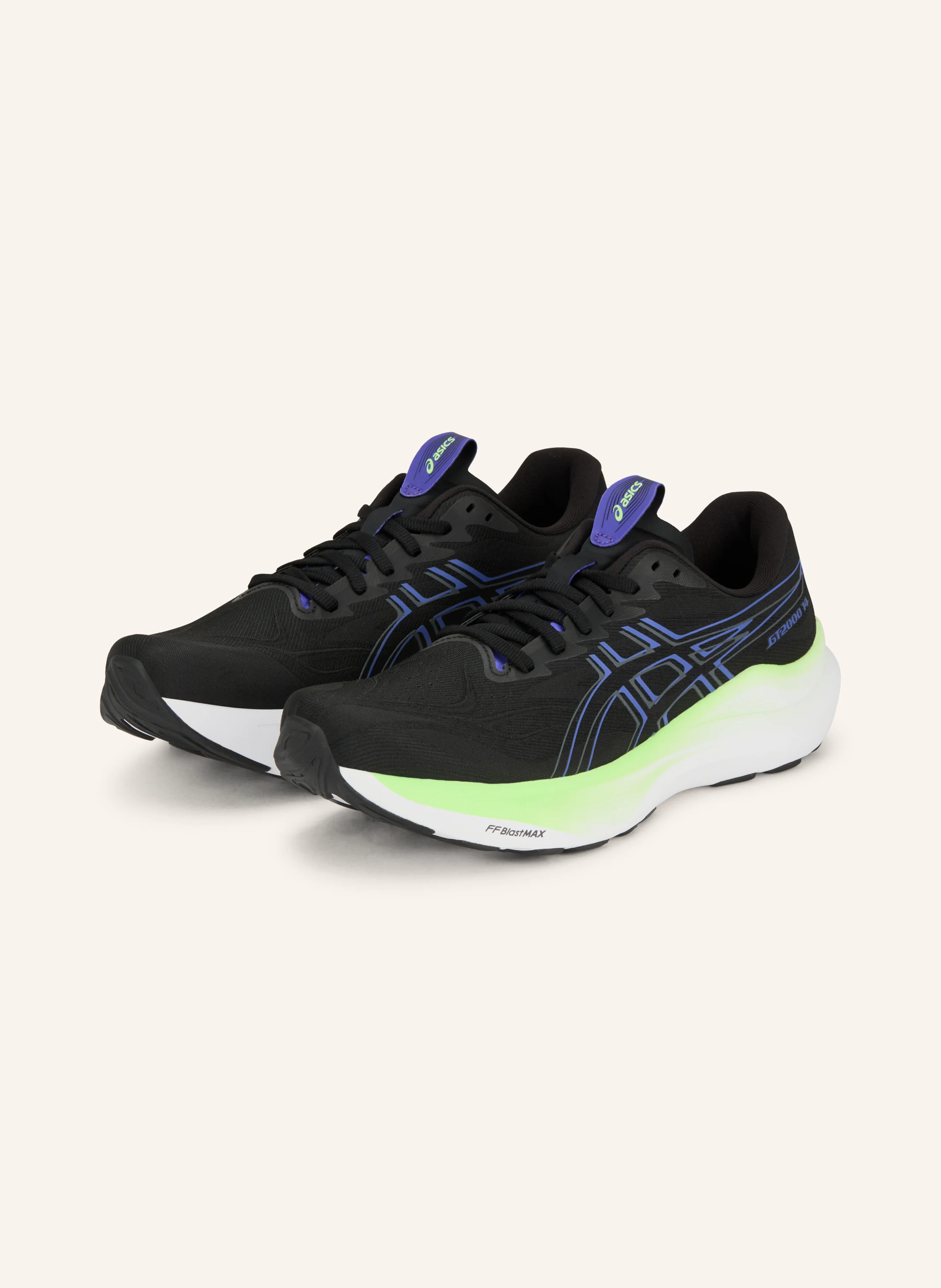 ASICS Löparskor GT-2000 14: SVART / BLÅ