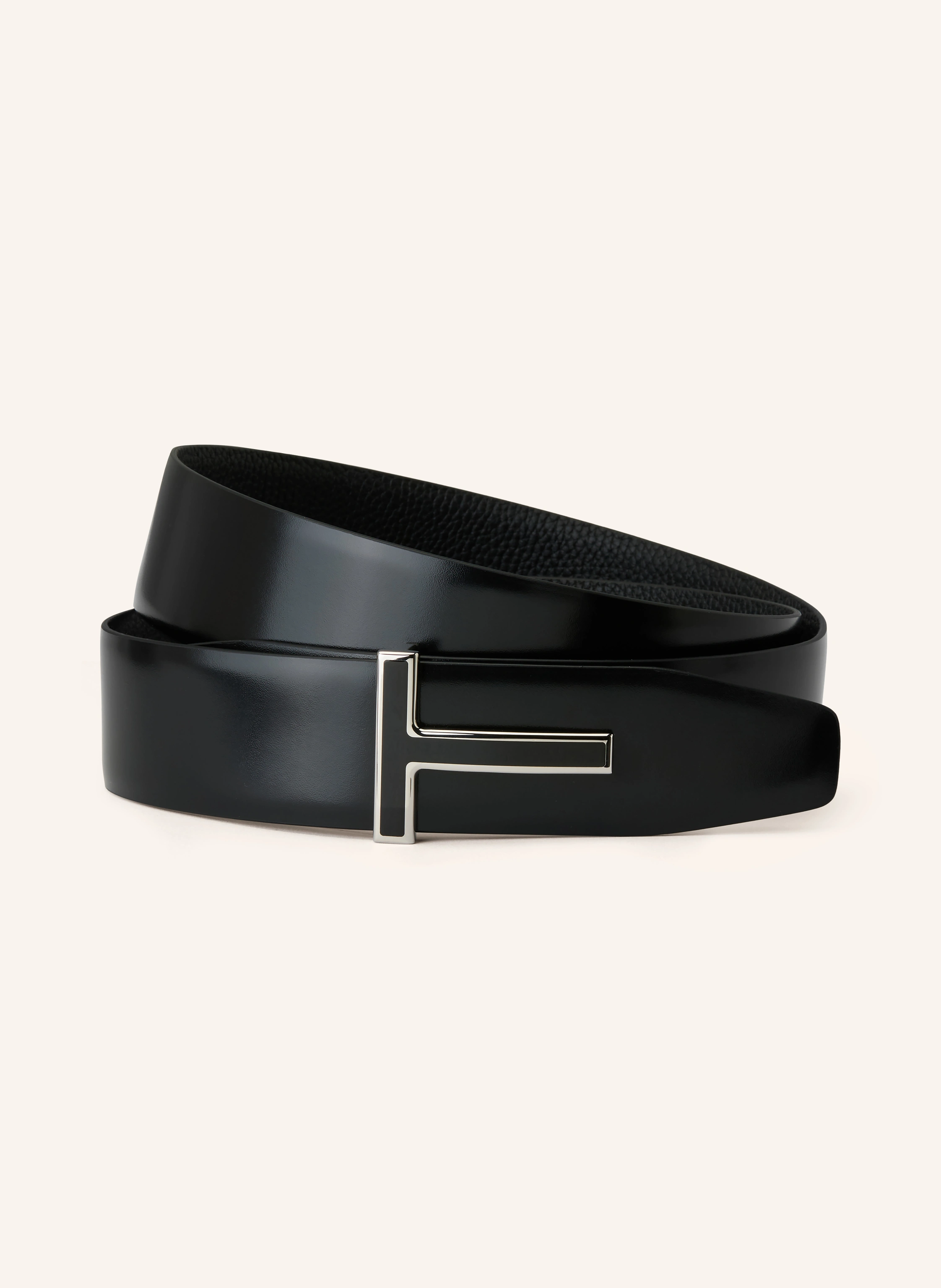 小物 Tom Ford belt TOM FORD Reversible leather belt in black / silver