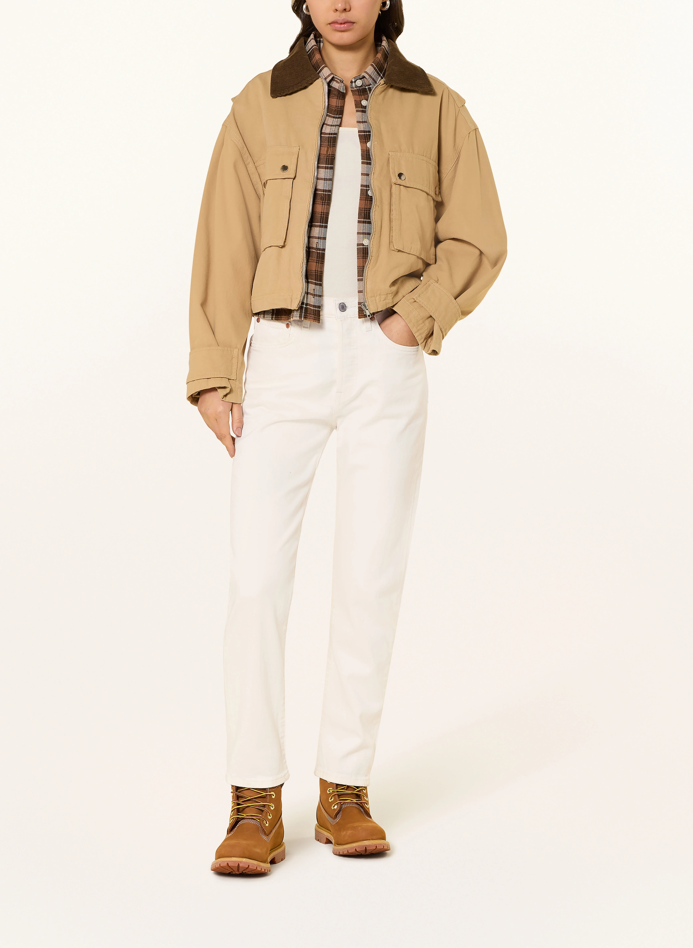 Levi's® Straight Jeans 501 CROP: 74 Whites