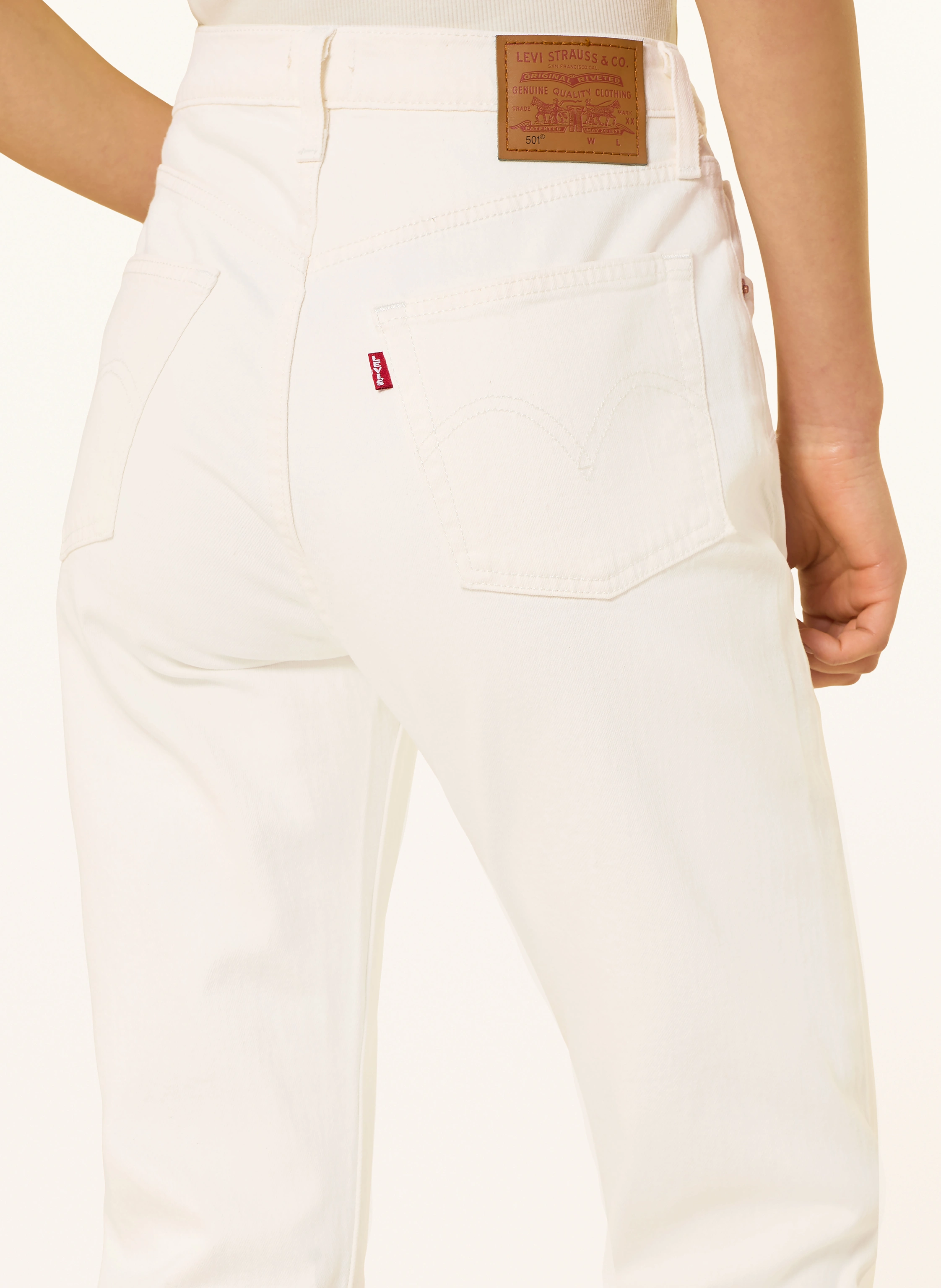 Levi's® Straight Jeans 501 CROP: 74 Whites