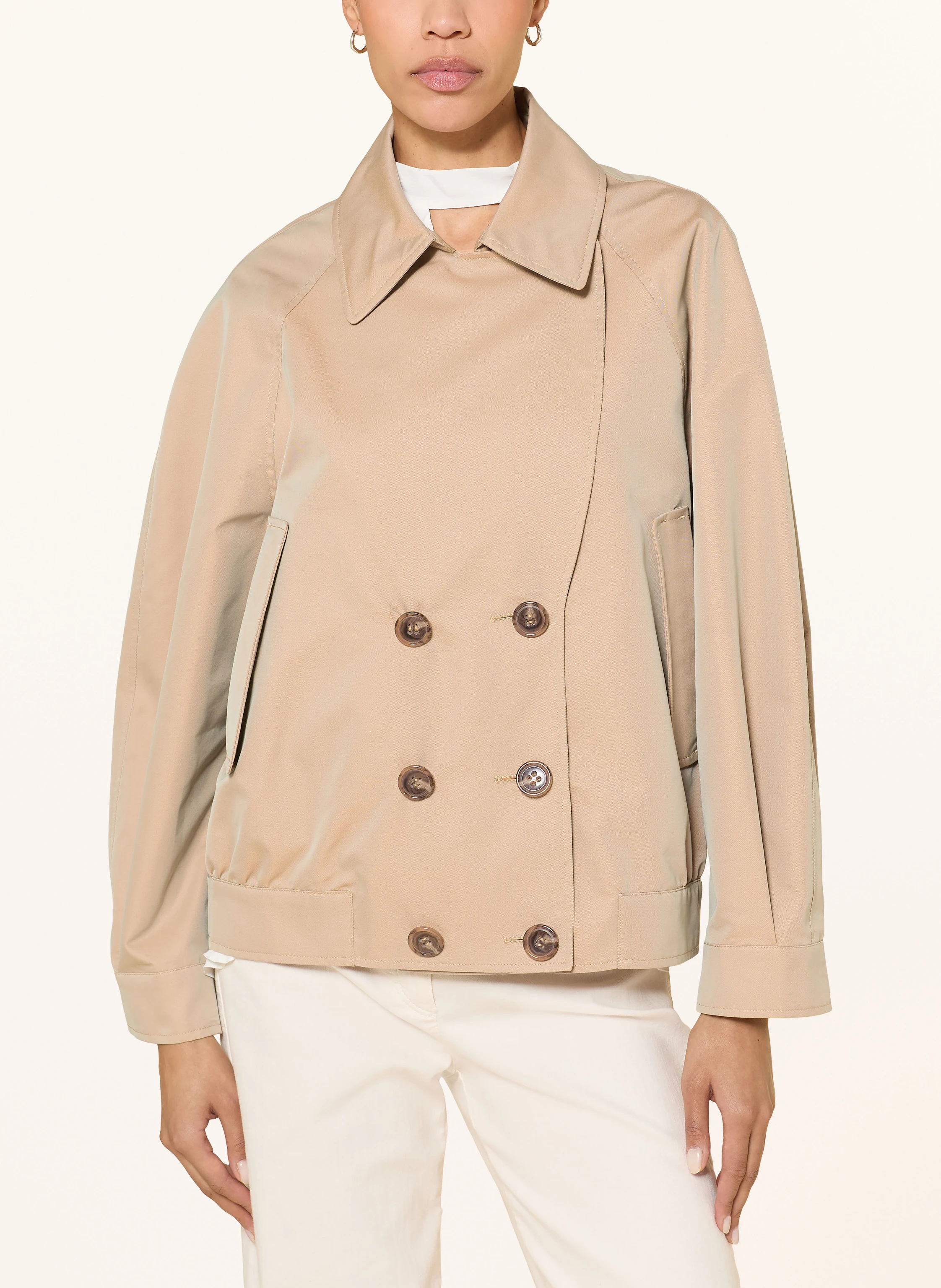 LUISA CERANO trench coat: BEIGE