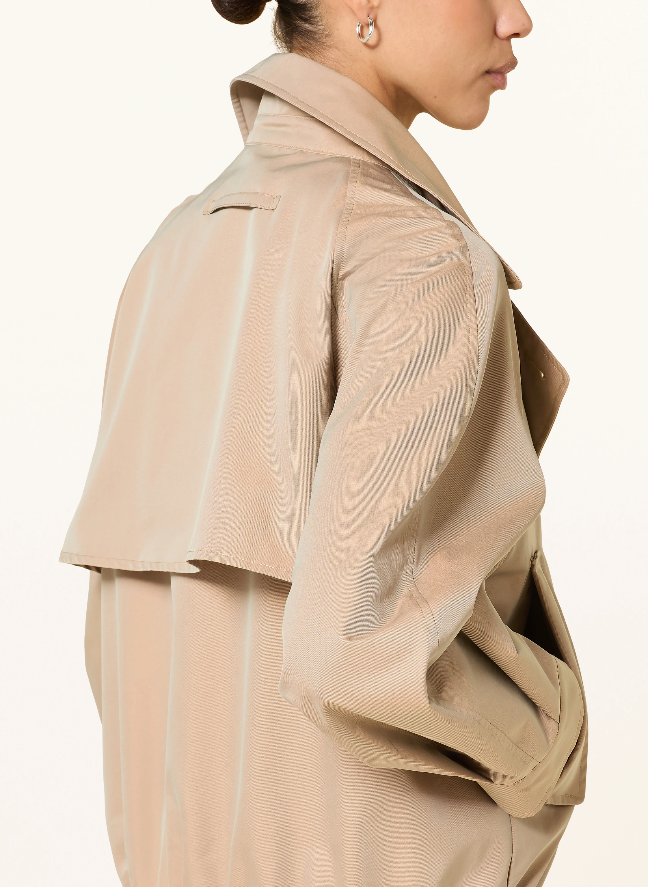 LUISA CERANO trench coat: BEIGE