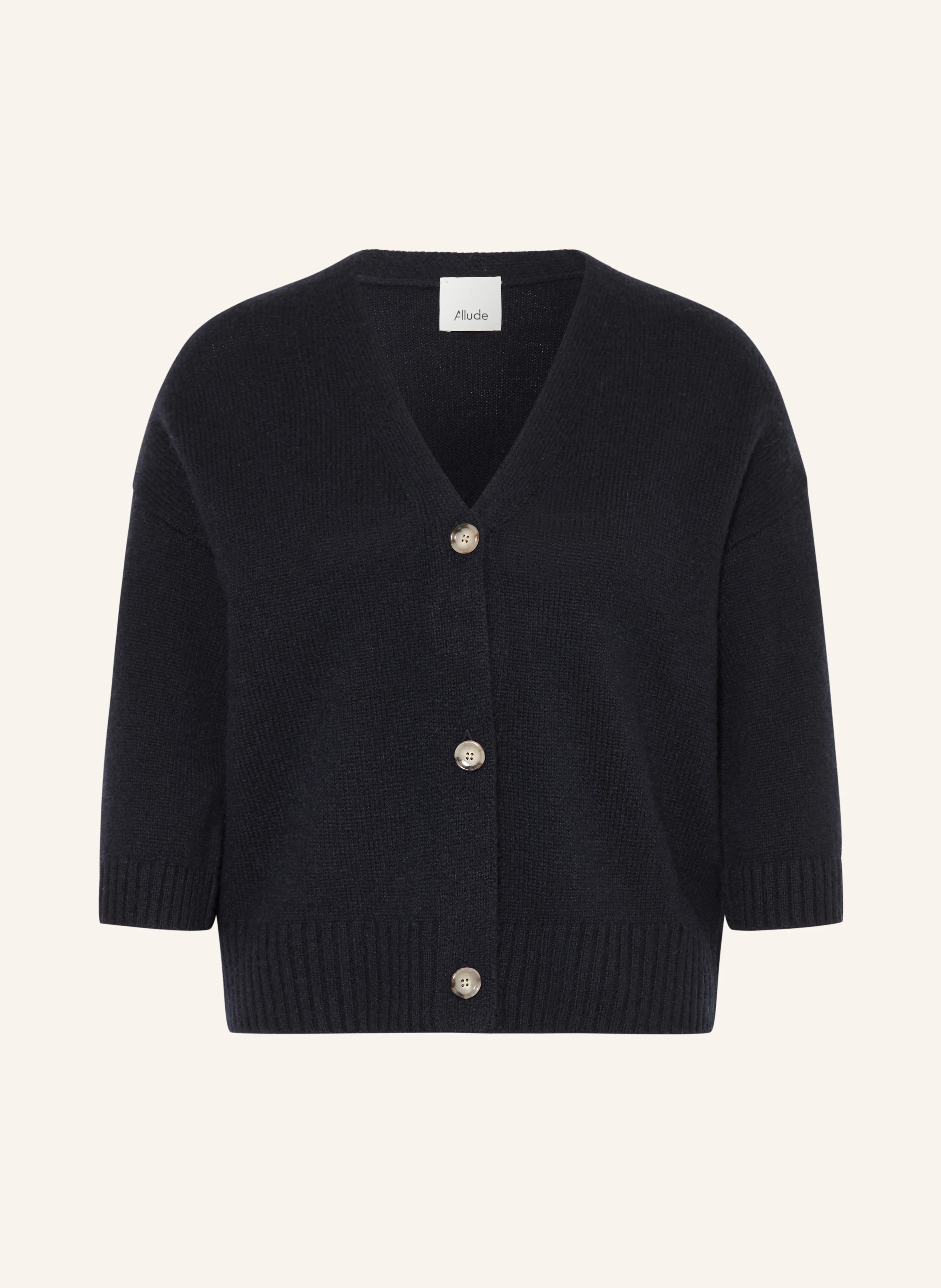 ALLUDE Cashmere cardigan: DARK BLUE
