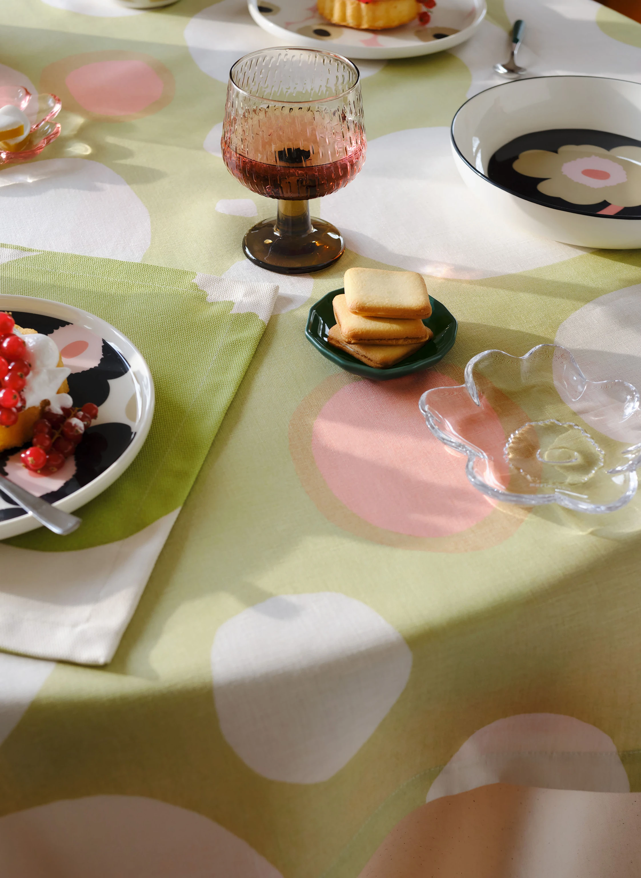 marimekko ISO UNIKKO placemat: CREAM / LIGHT GREEN