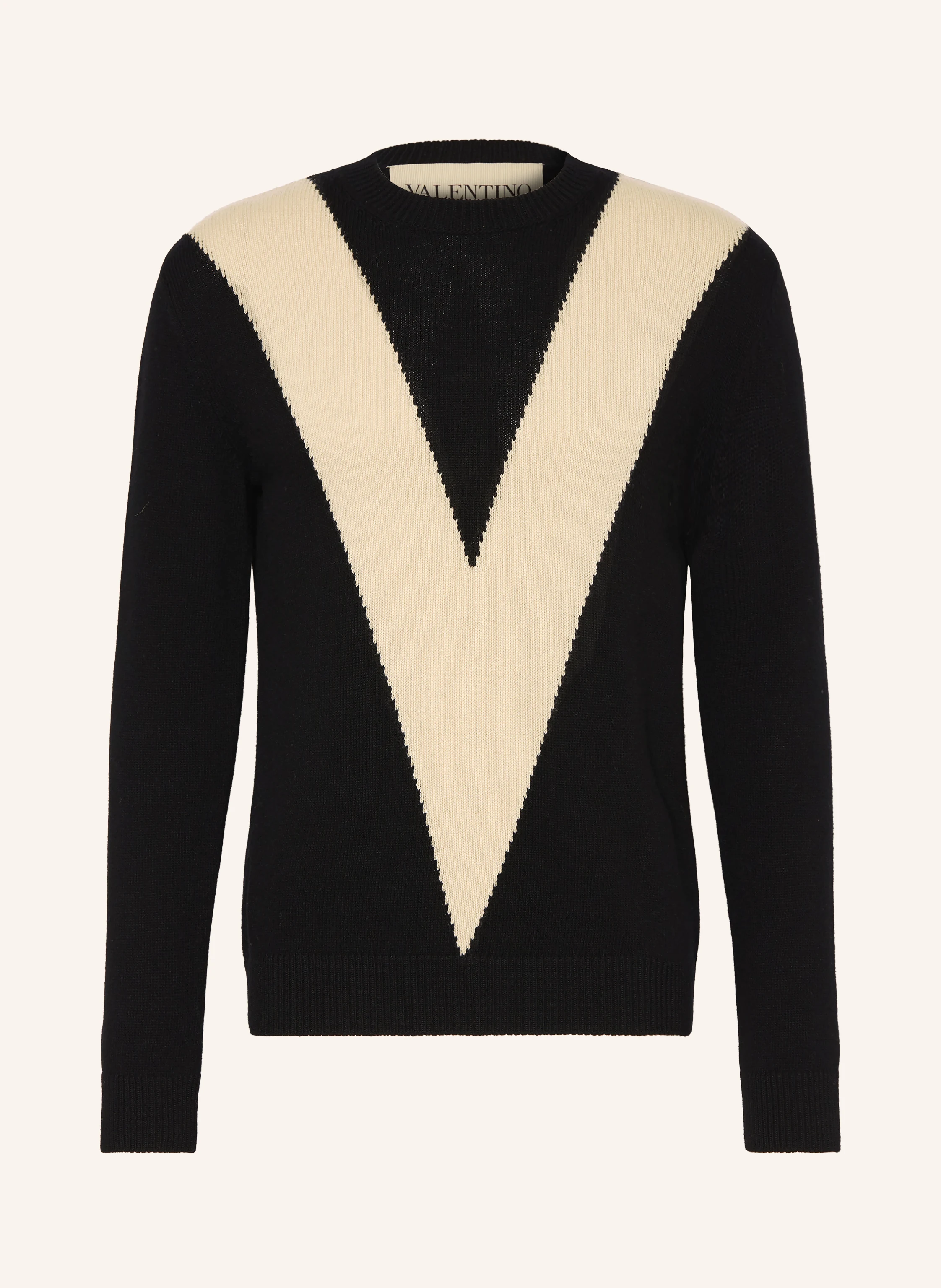 VALENTINO sweater in black / cream