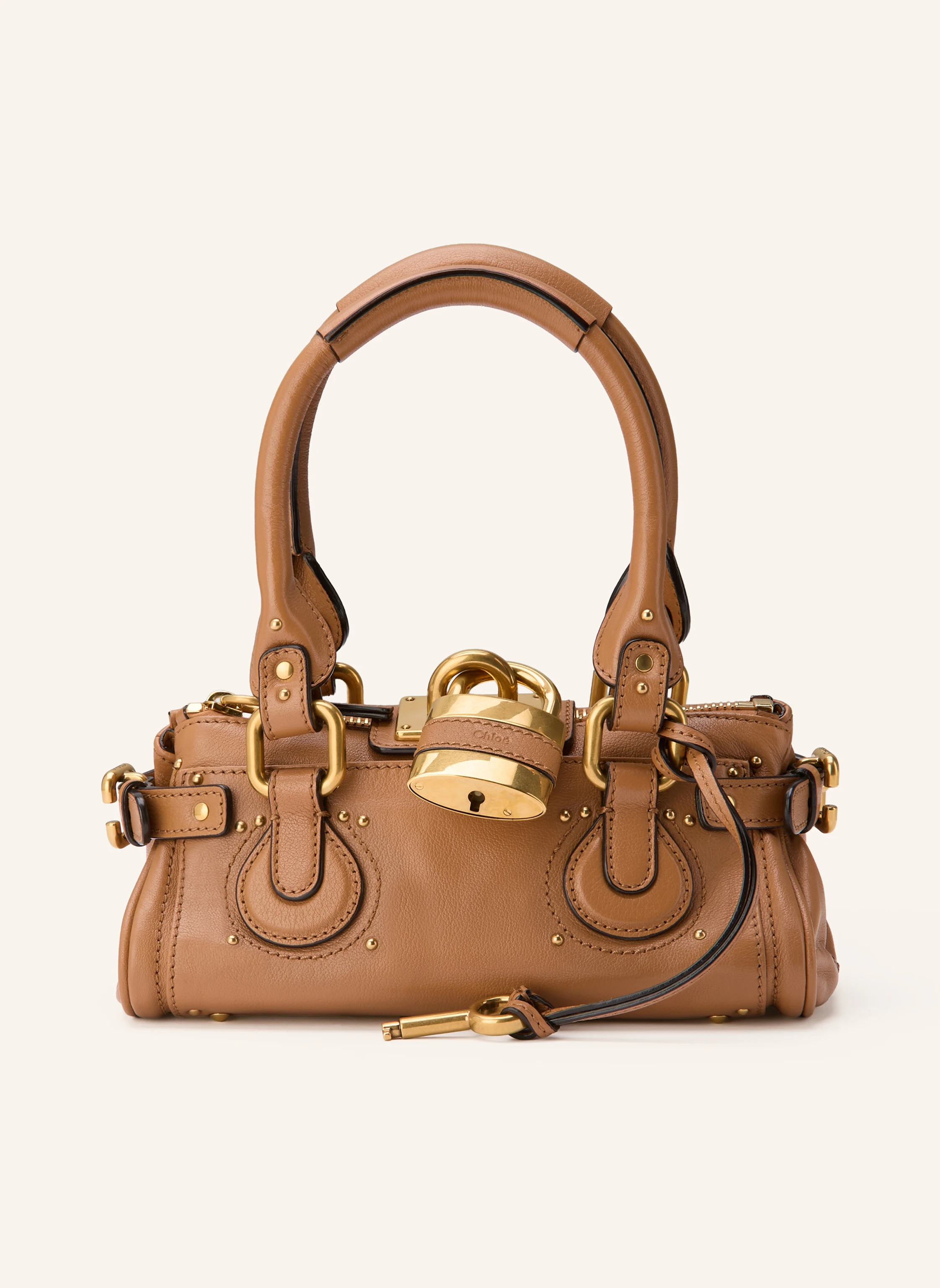 Chloé PADDINGTON SMALL handbag in mustang brown