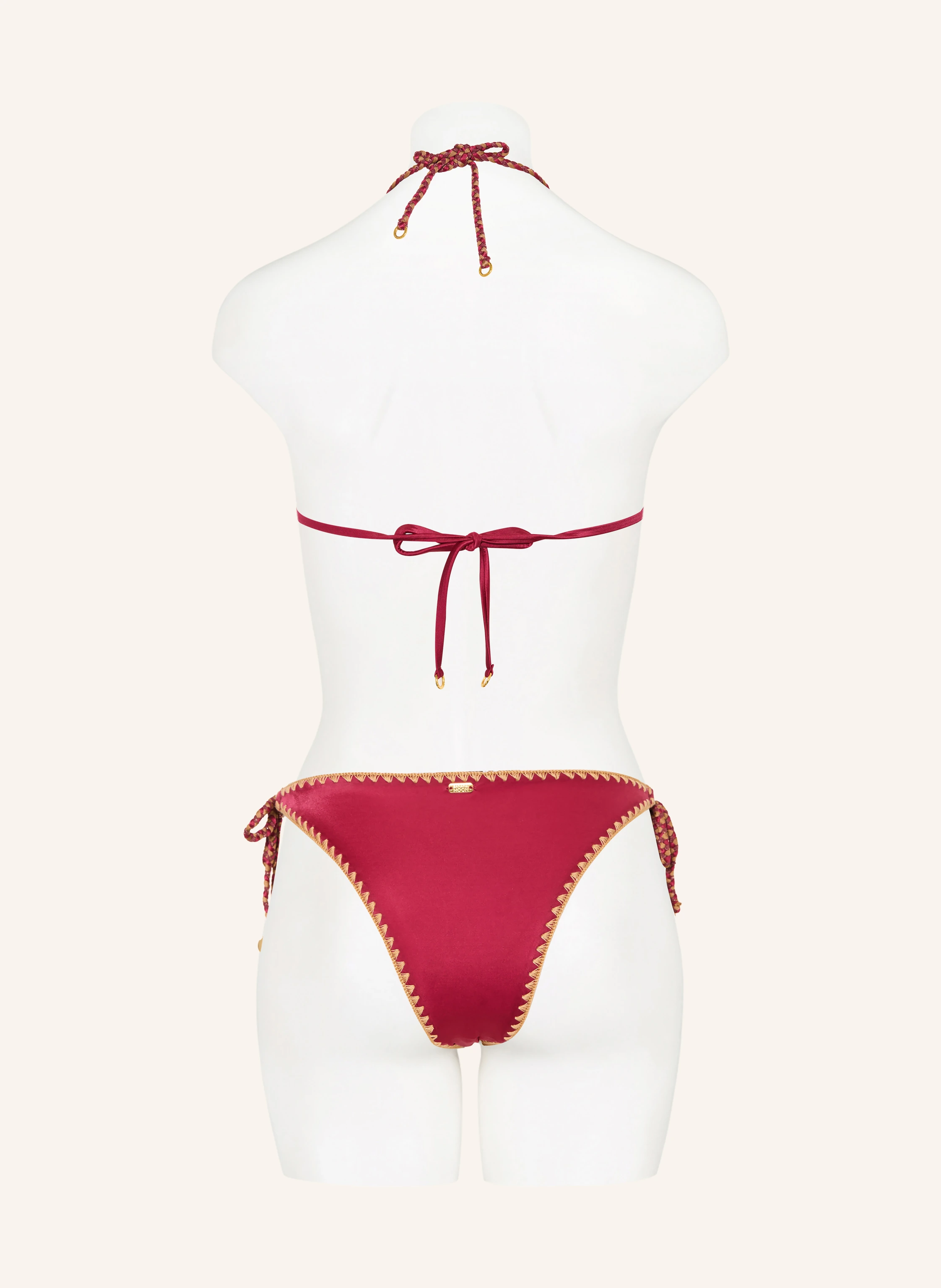BANANA MOON COUTURE NAZCA BOSCO Triangle Bikini Top: FUCHSIA / CAMEL