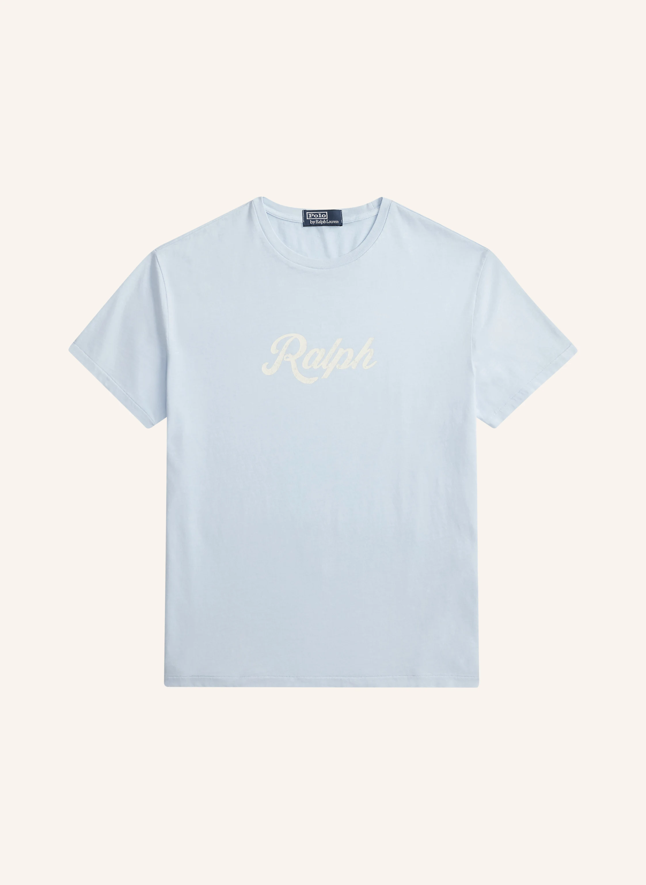 POLO RALPH LAUREN T-shirt: LIGHT BLUE / WHITE