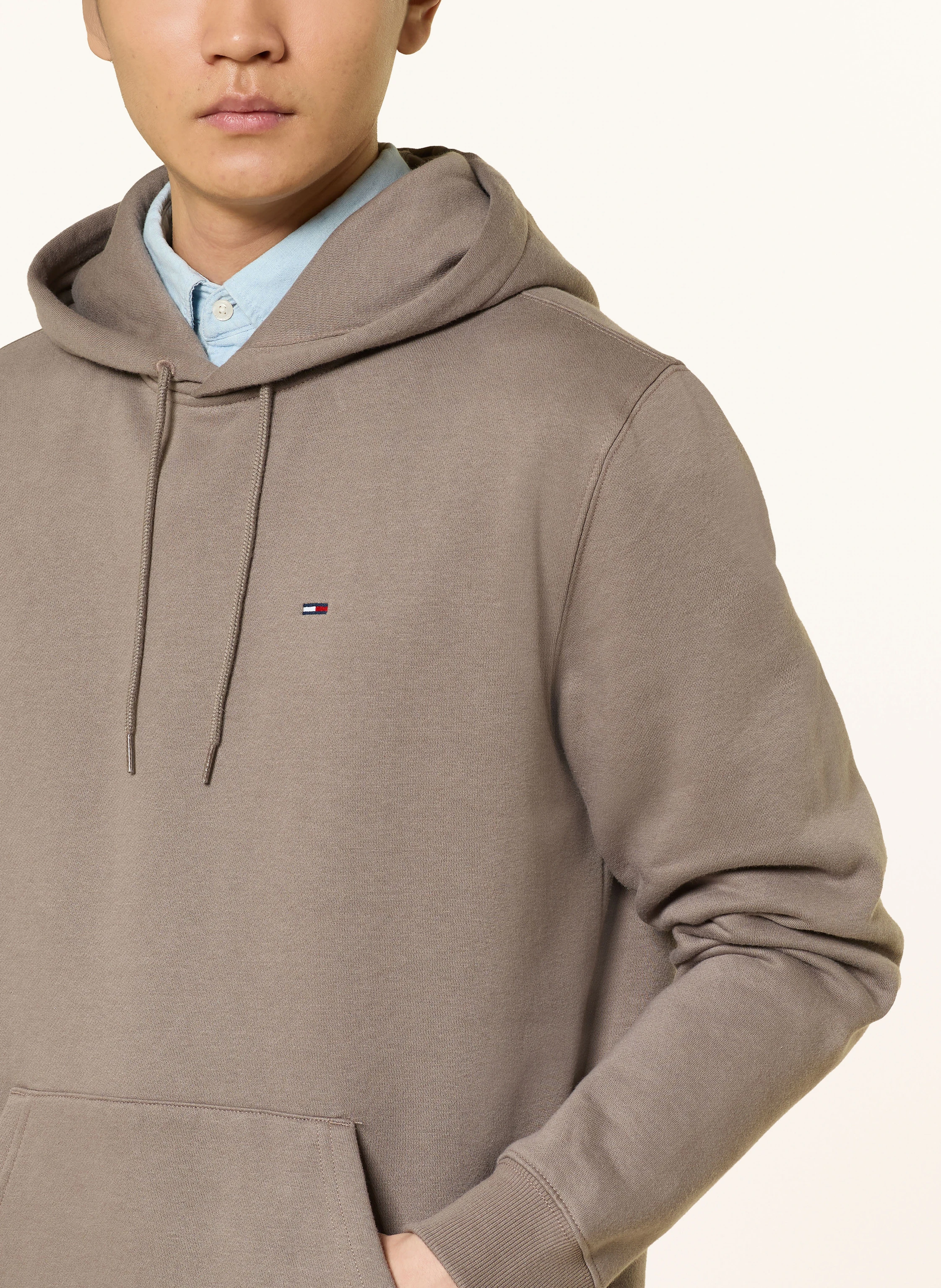 TOMMY JEANS Hoodie: TAUPE