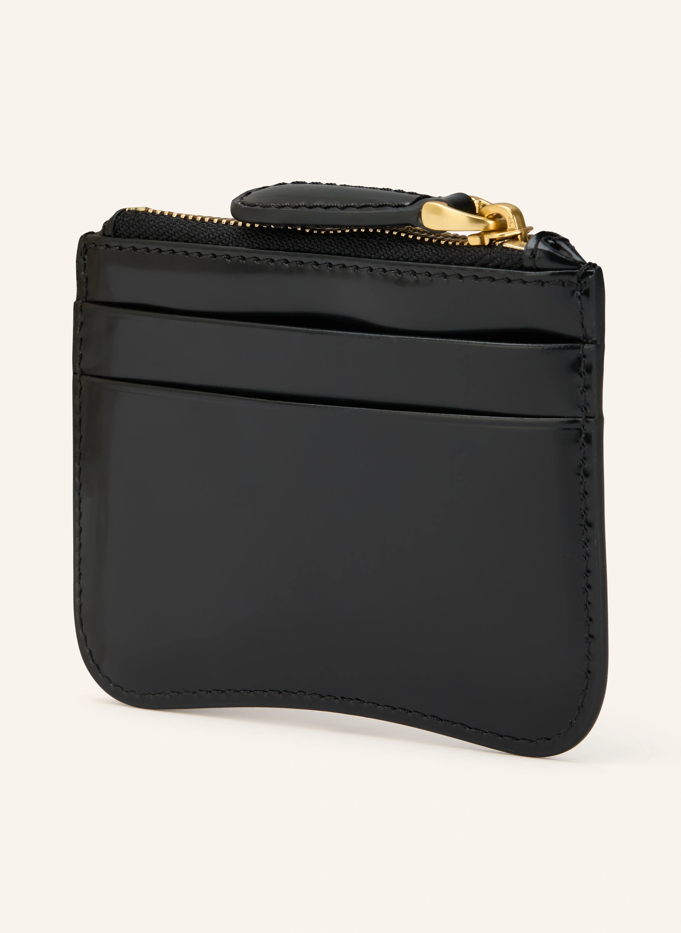 ami paris ケース AMI PARIS Card case in black / gold