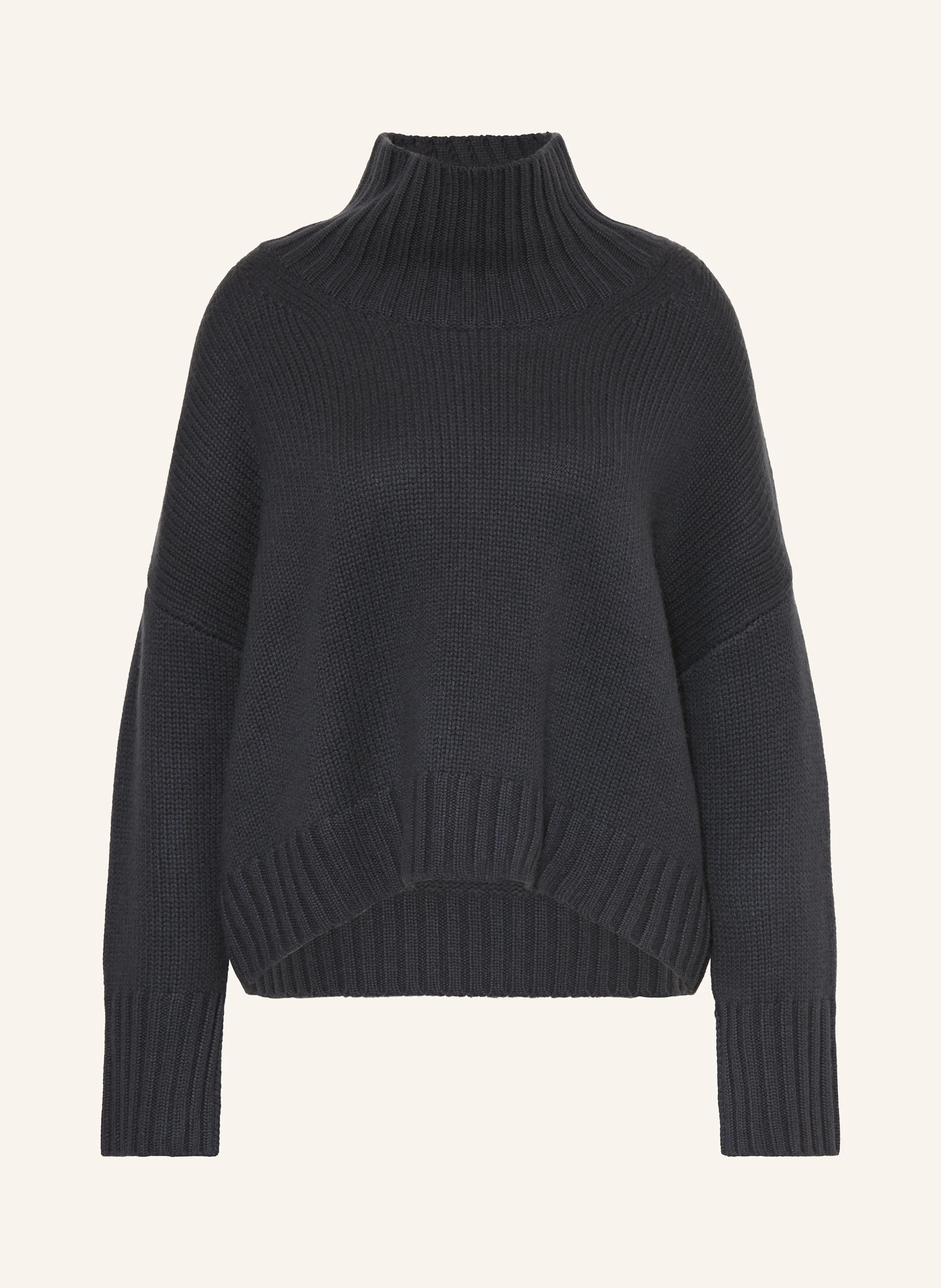 SOFT GOAT Turtleneck sweater in cashmere: DARK GRAY