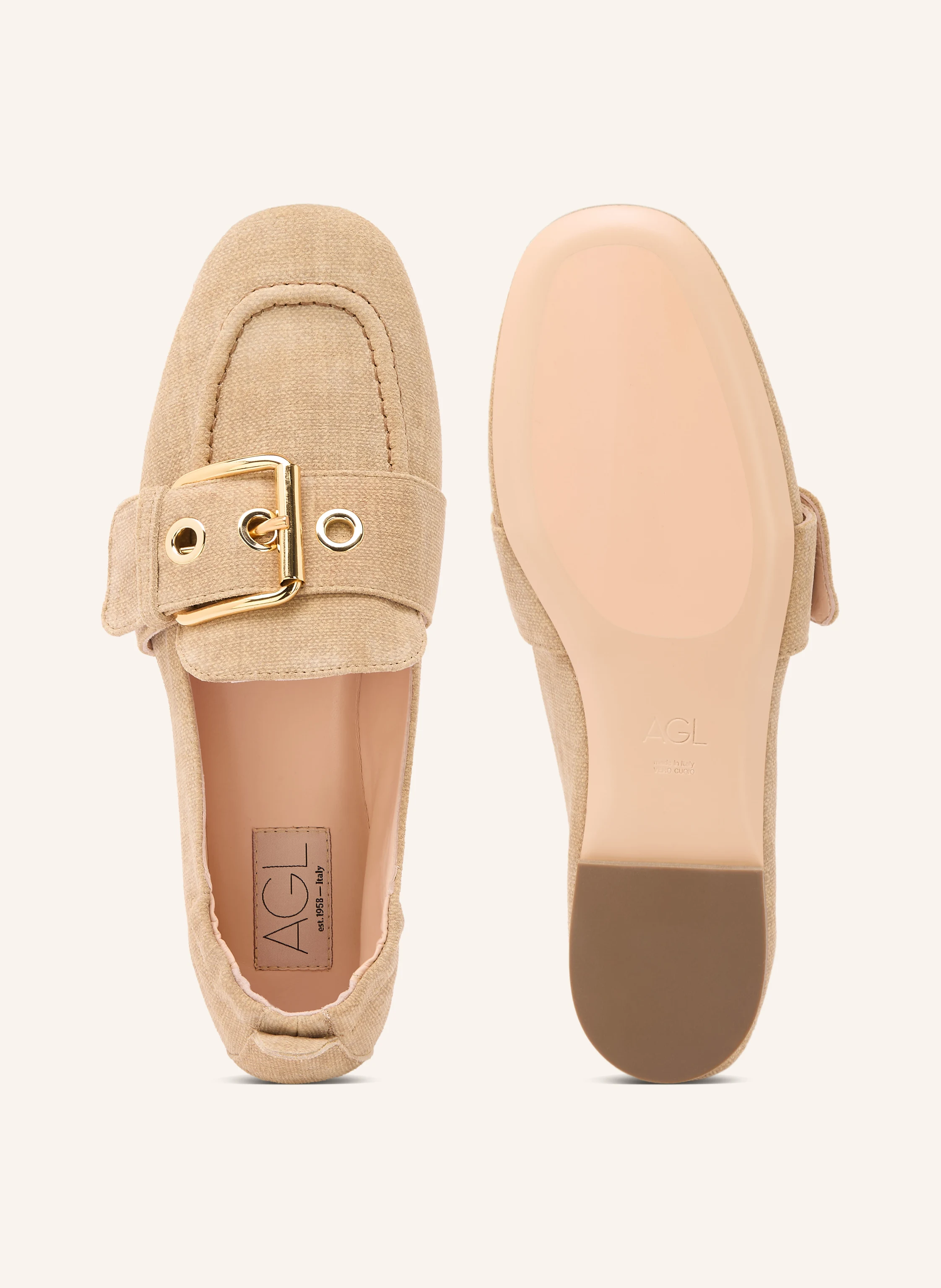 AGL MAYA loafer: LIGHT BROWN