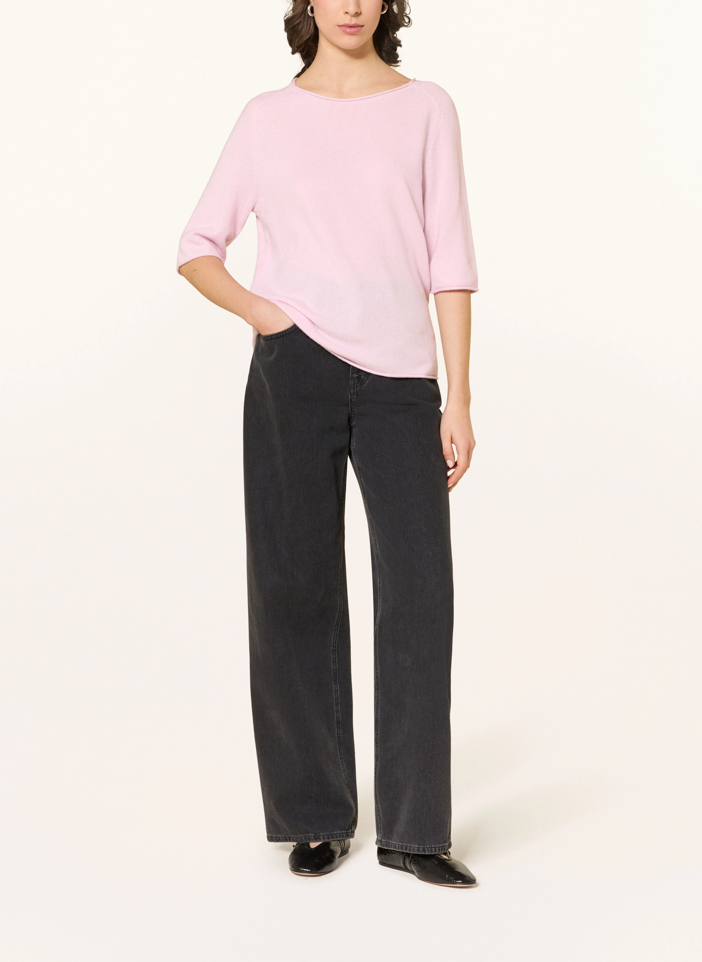 LUISA CERANO Knit shirt: LIGHT PINK