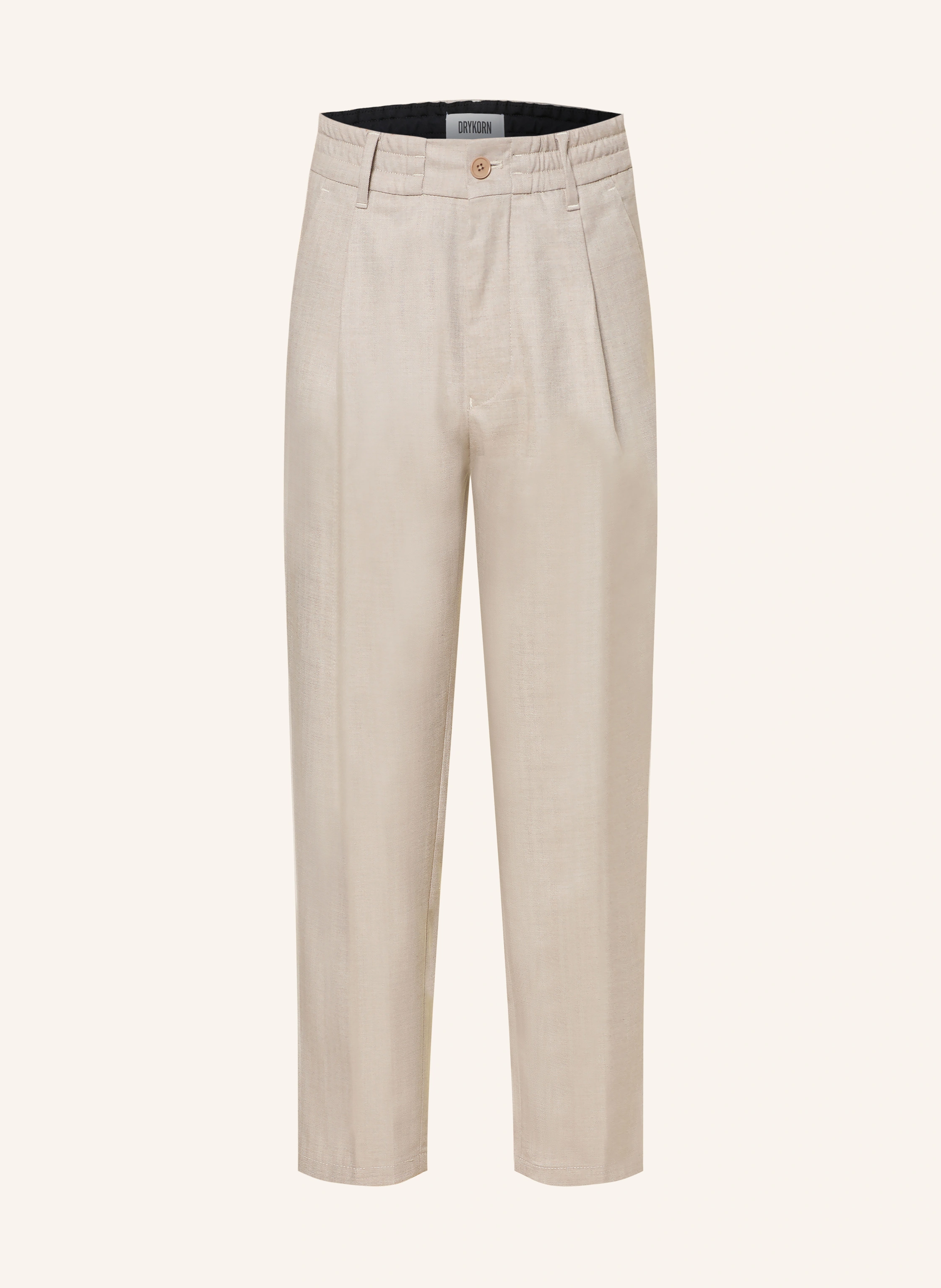 DRYKORN Chino CHASY Extra Slim Fit med forkortet benlængde: LYSEBRUN