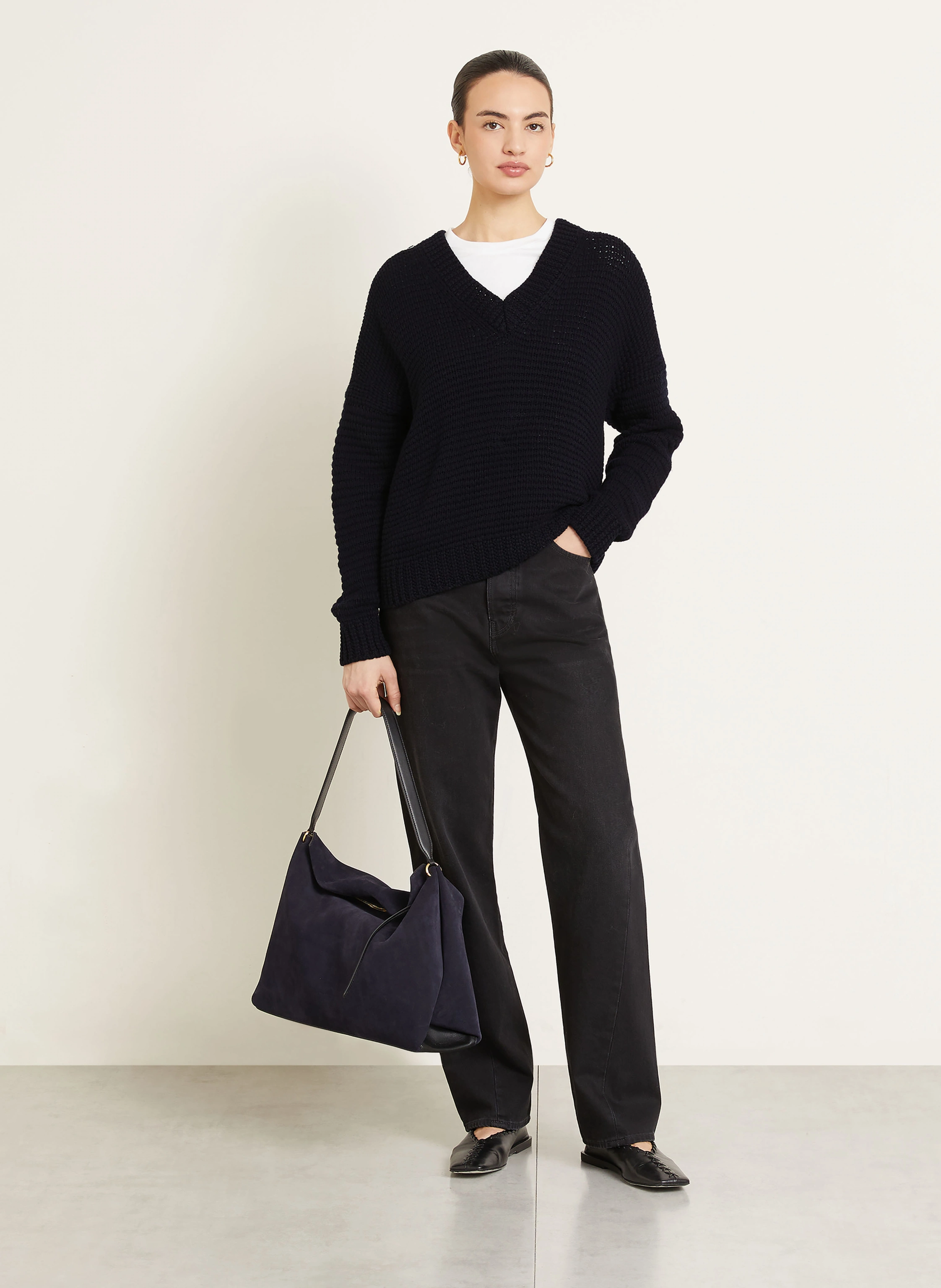IRIS von ARNIM Cashmere sweater MAGNOLIA: DARK BLUE