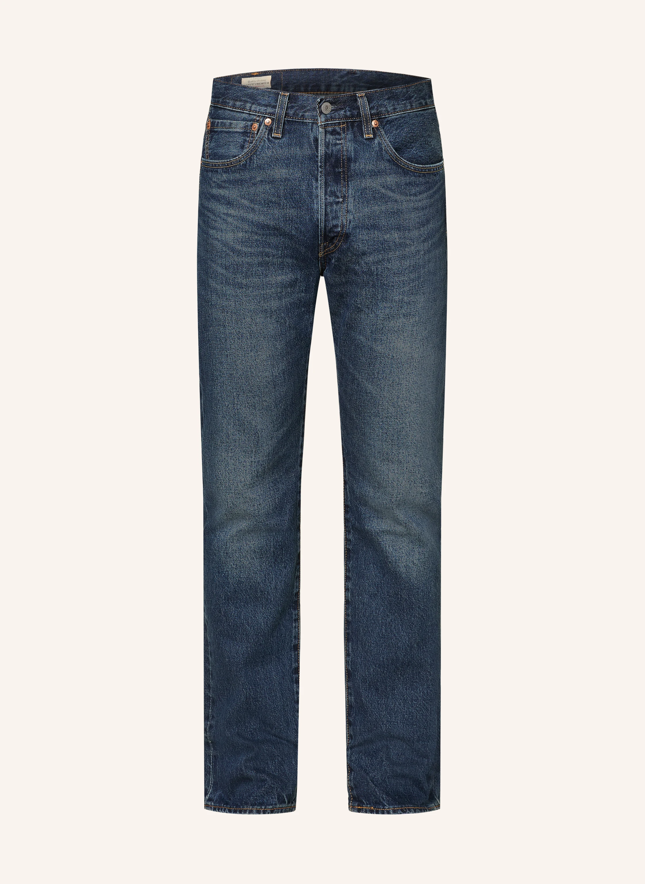 Levi's® 501® ORIGINAL Regular Fit jeans in 52 dark indigo - worn in