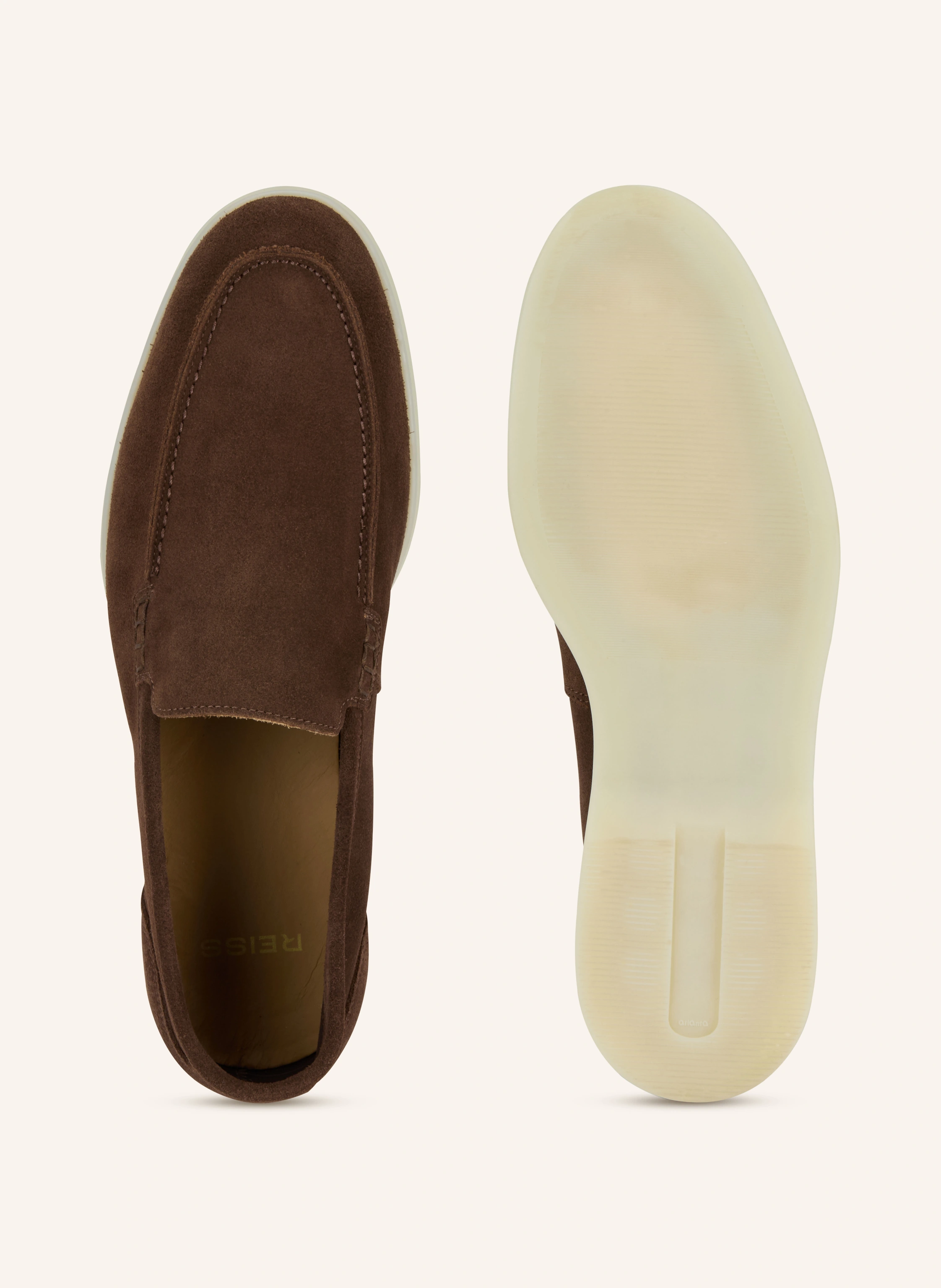 REISS KASON slip-on shoe: DARK BROWN