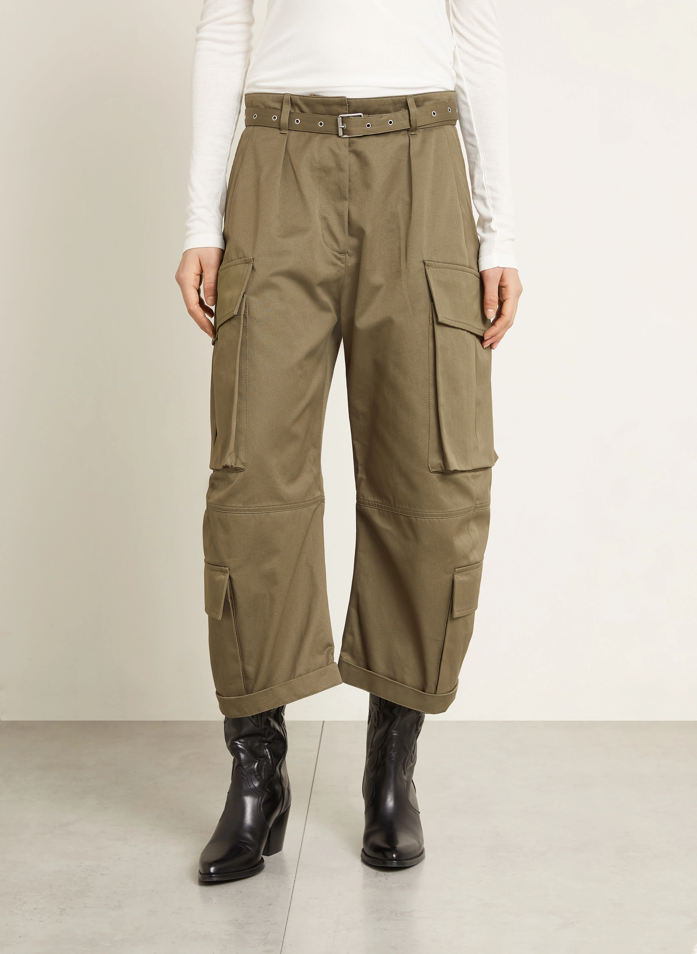 Acne Studios cargo pants in khaki