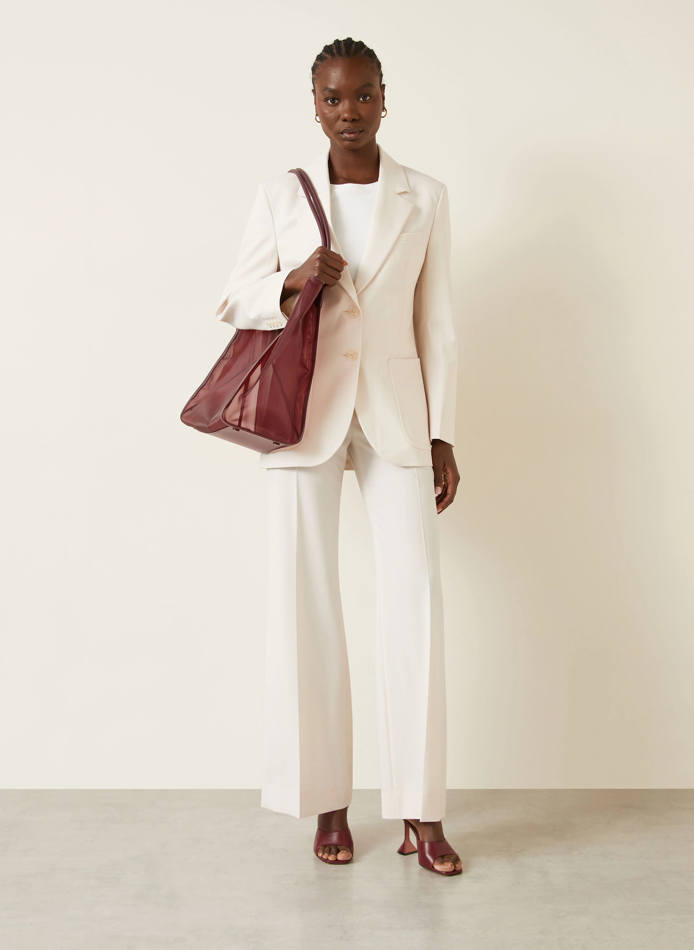 VICTORIA BECKHAM Shopper VICTORIA: DARK RED