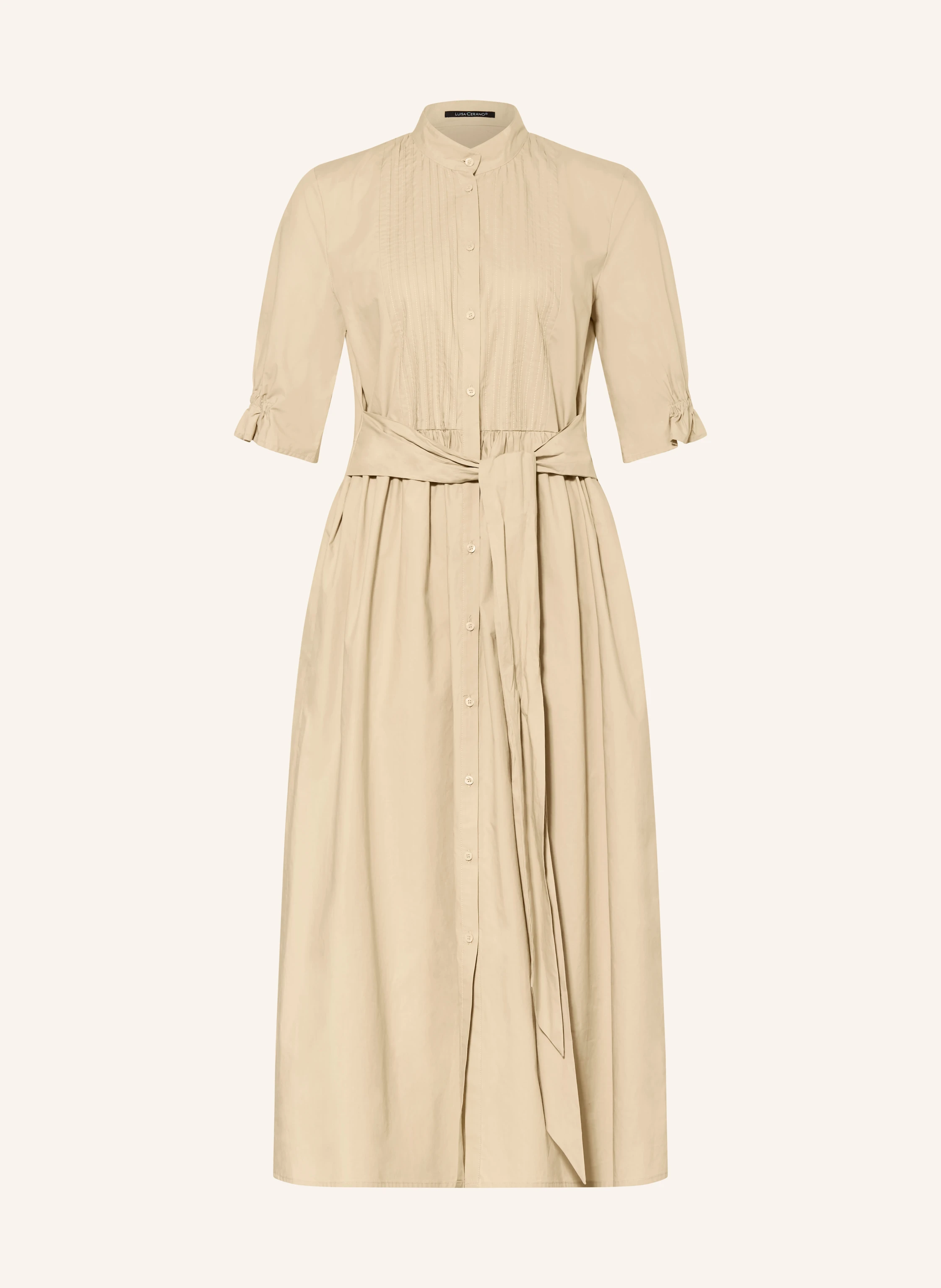 LUISA CERANO dress: CAMEL