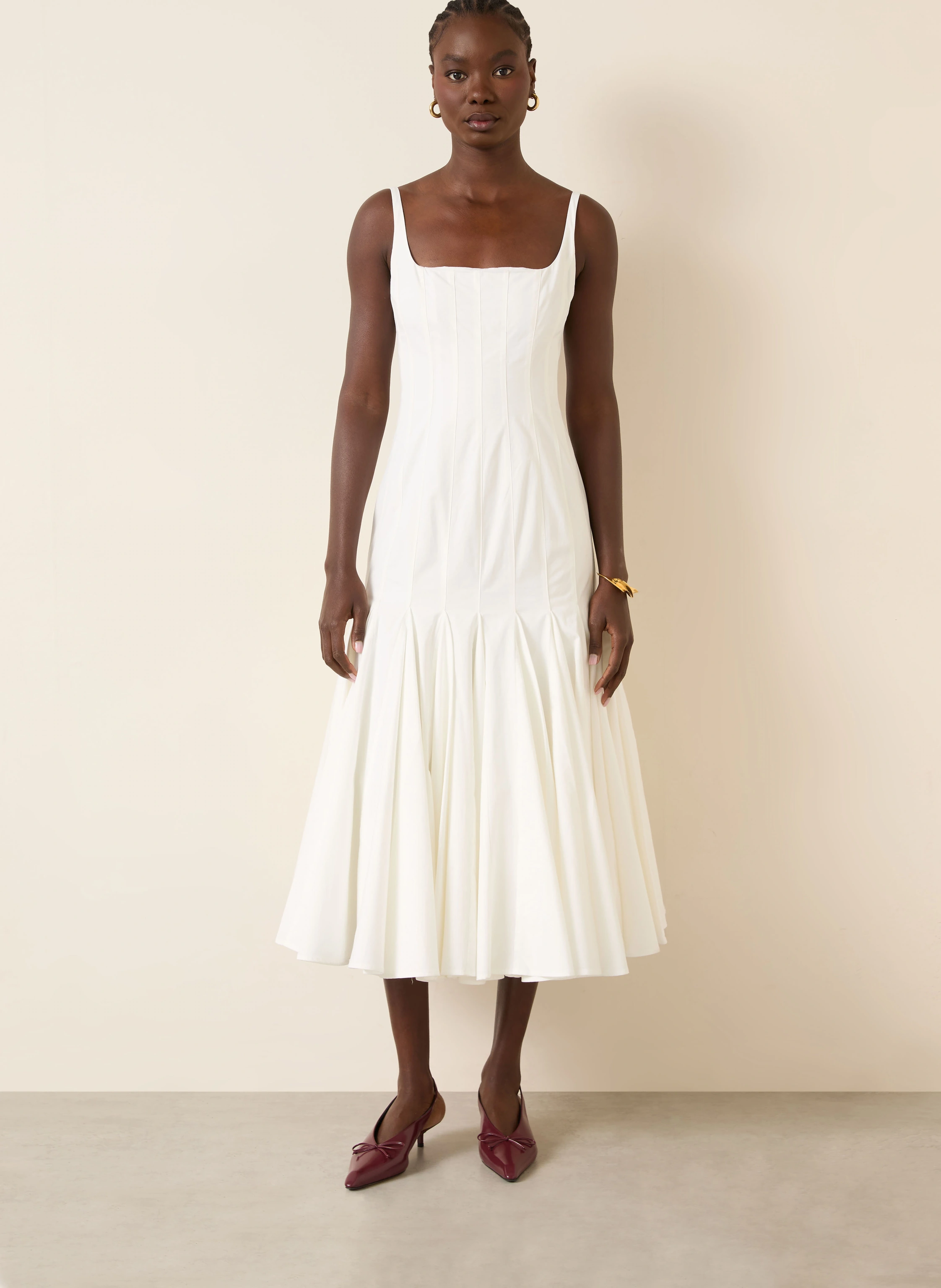 JACQUEMUS Cocktailkjole LA ROBE AGAVE: HVID