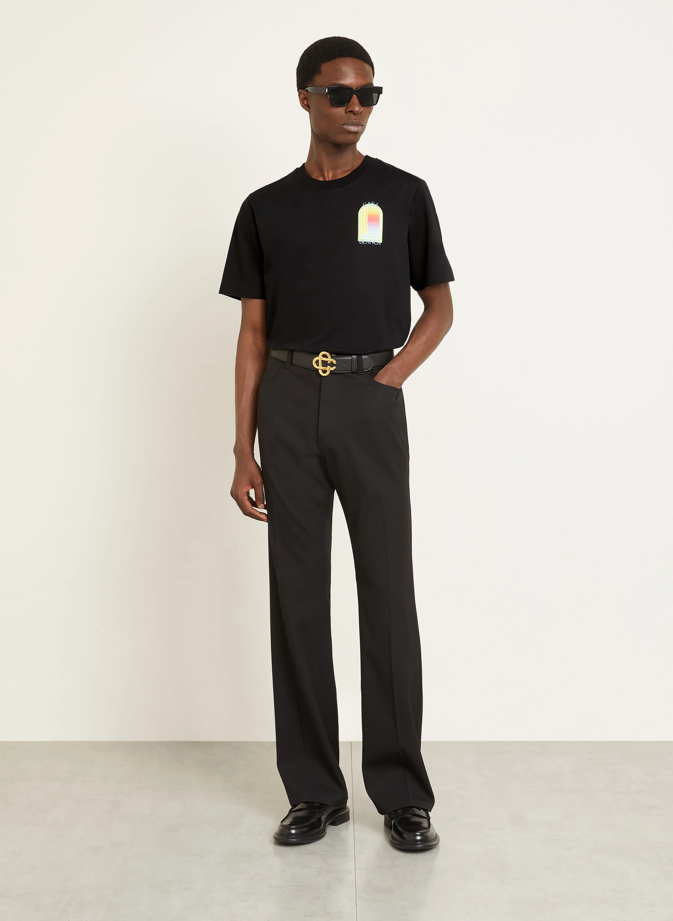 Casablanca T-shirt: BLACK