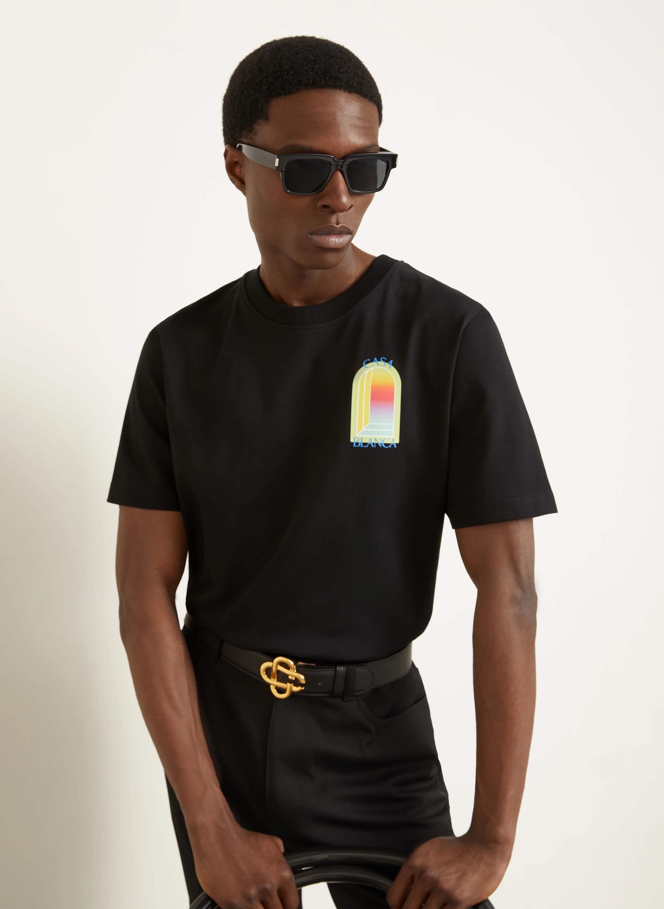 Casablanca T-shirt: BLACK