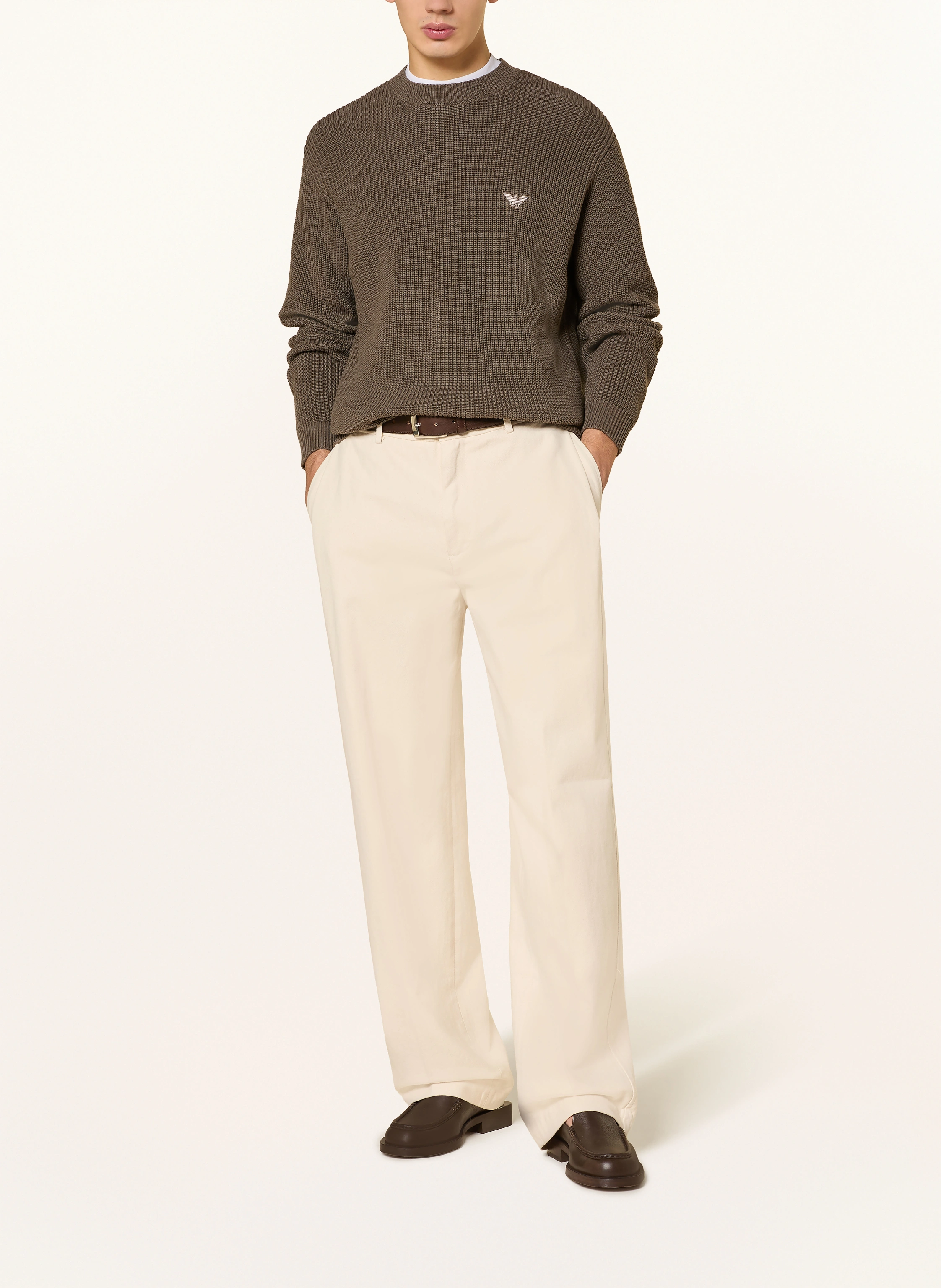 EMPORIO ARMANI sweater: DARK BROWN