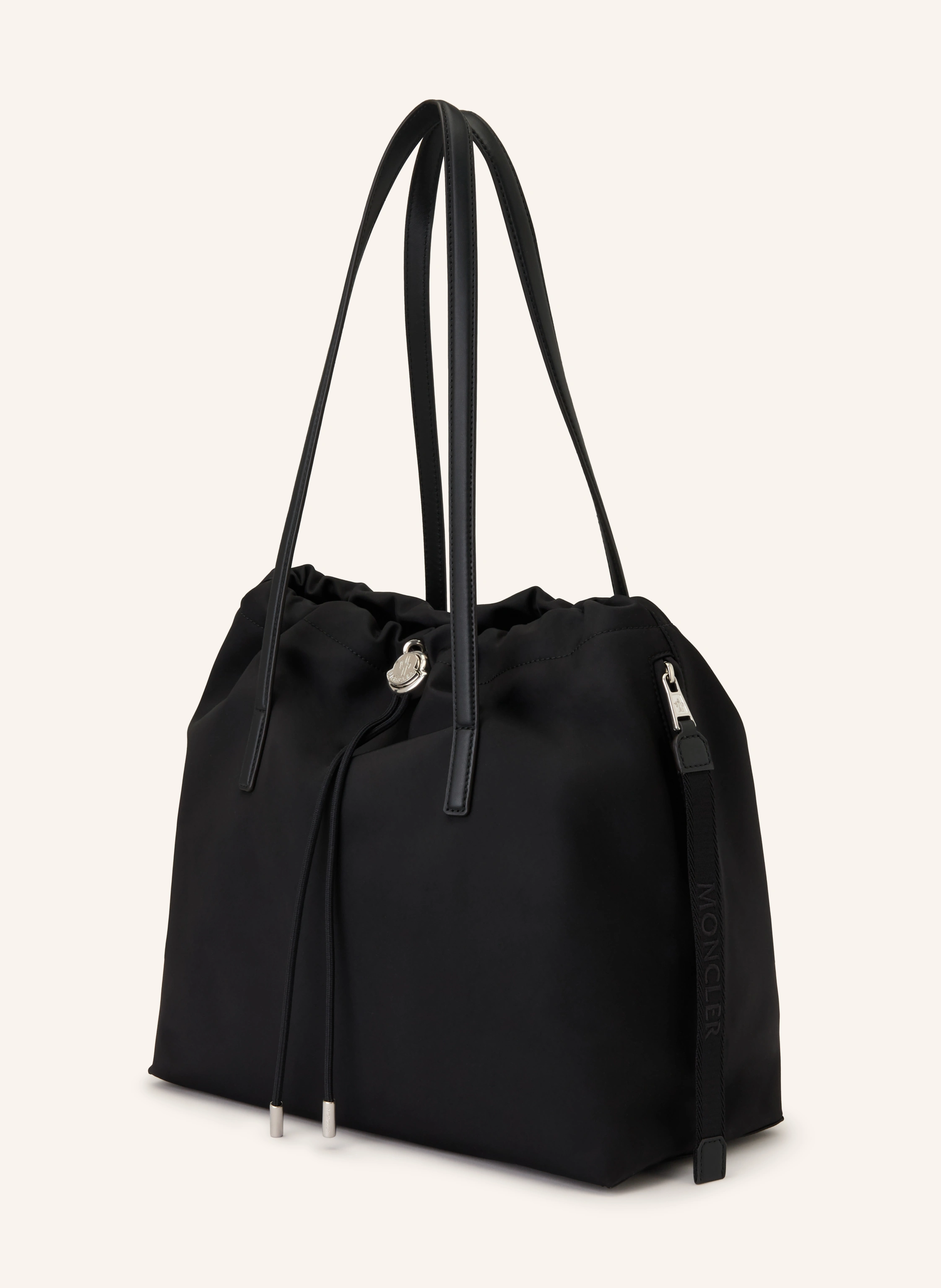 MONCLER NEW TRICK drawstring bag in black