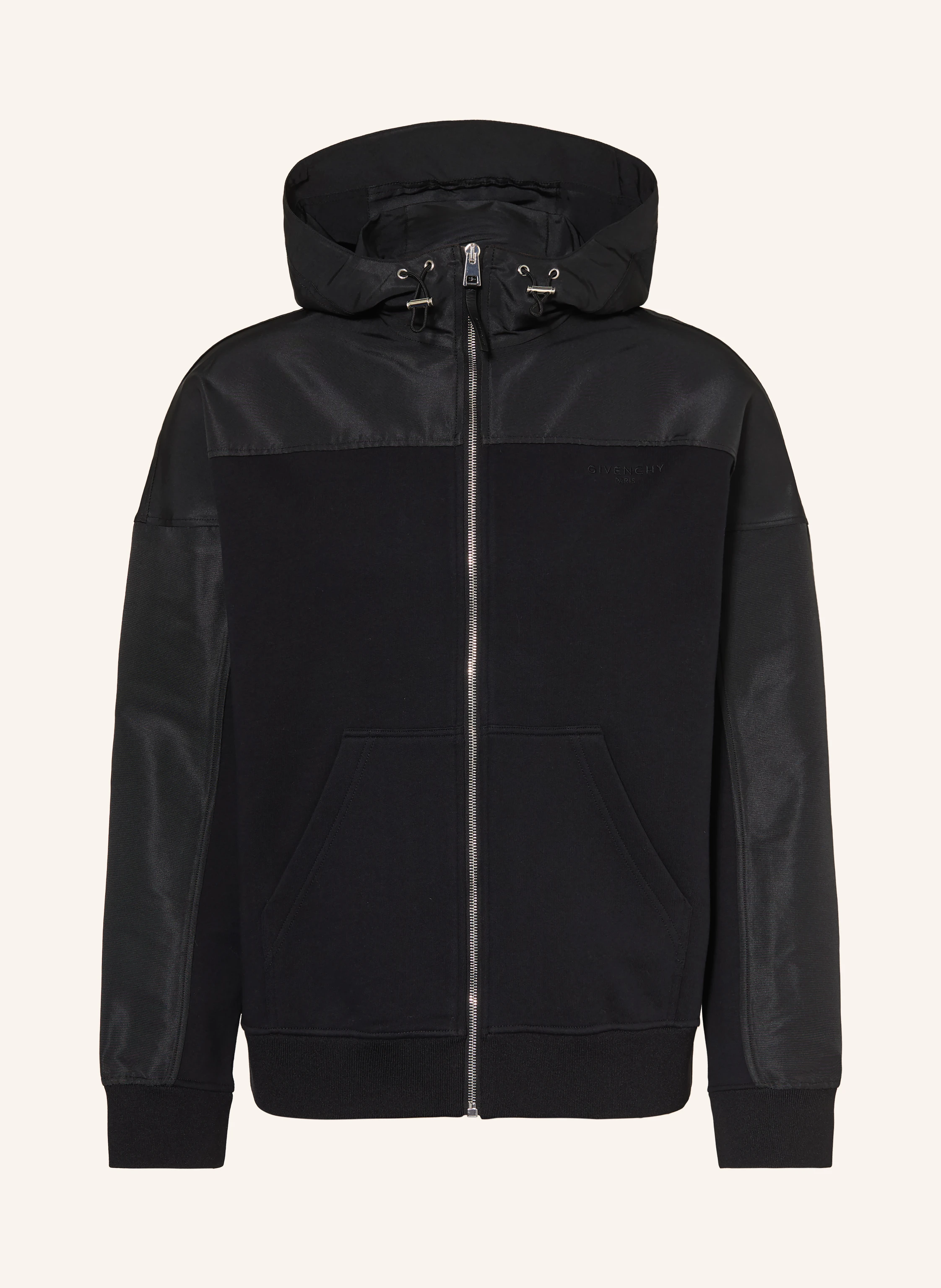 GIVENCHY Jacket in a mix of materials in black