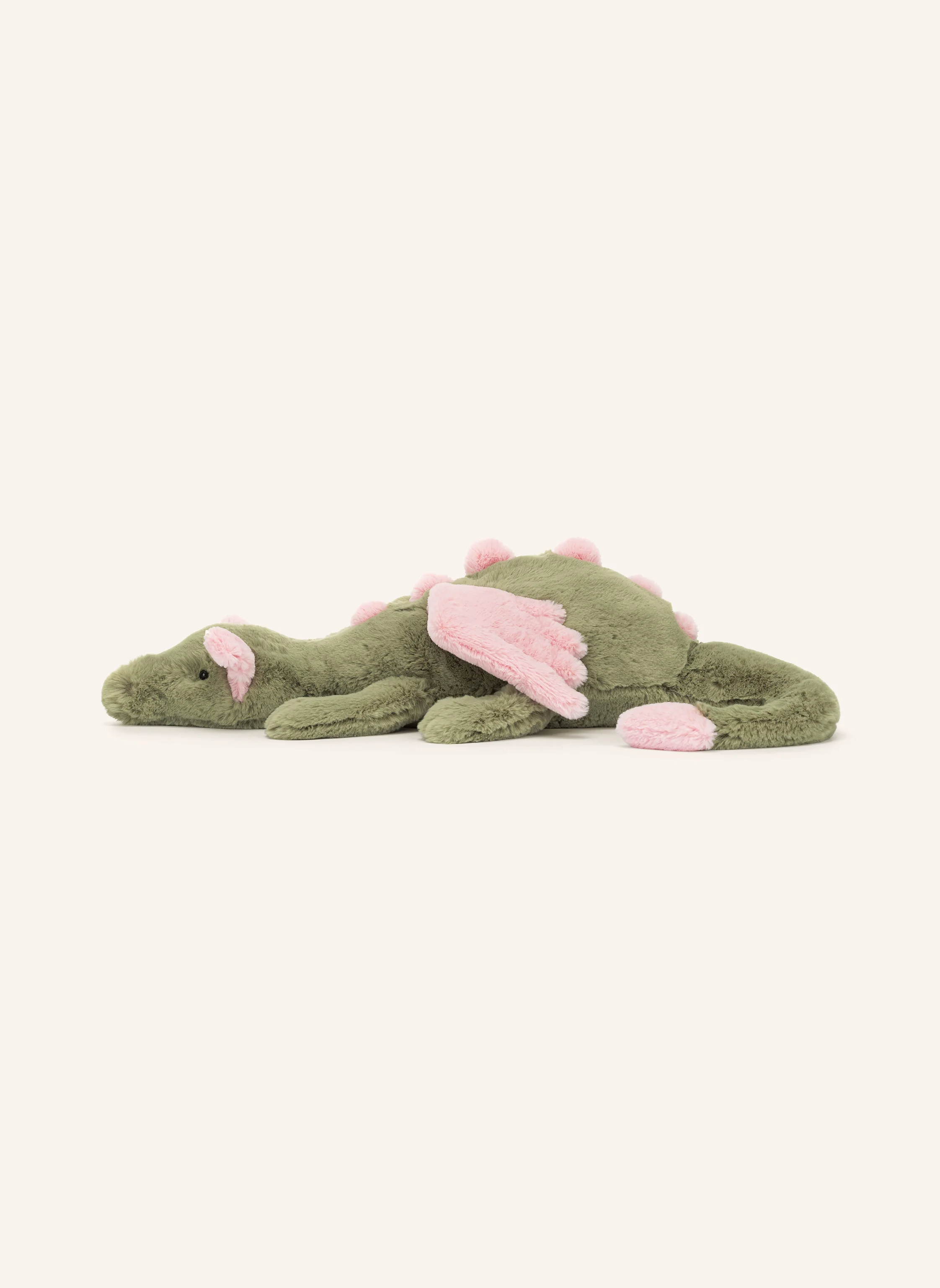 Jellycat Plush toy MALACHY DRAGON Height: 12 cm in olive / pink