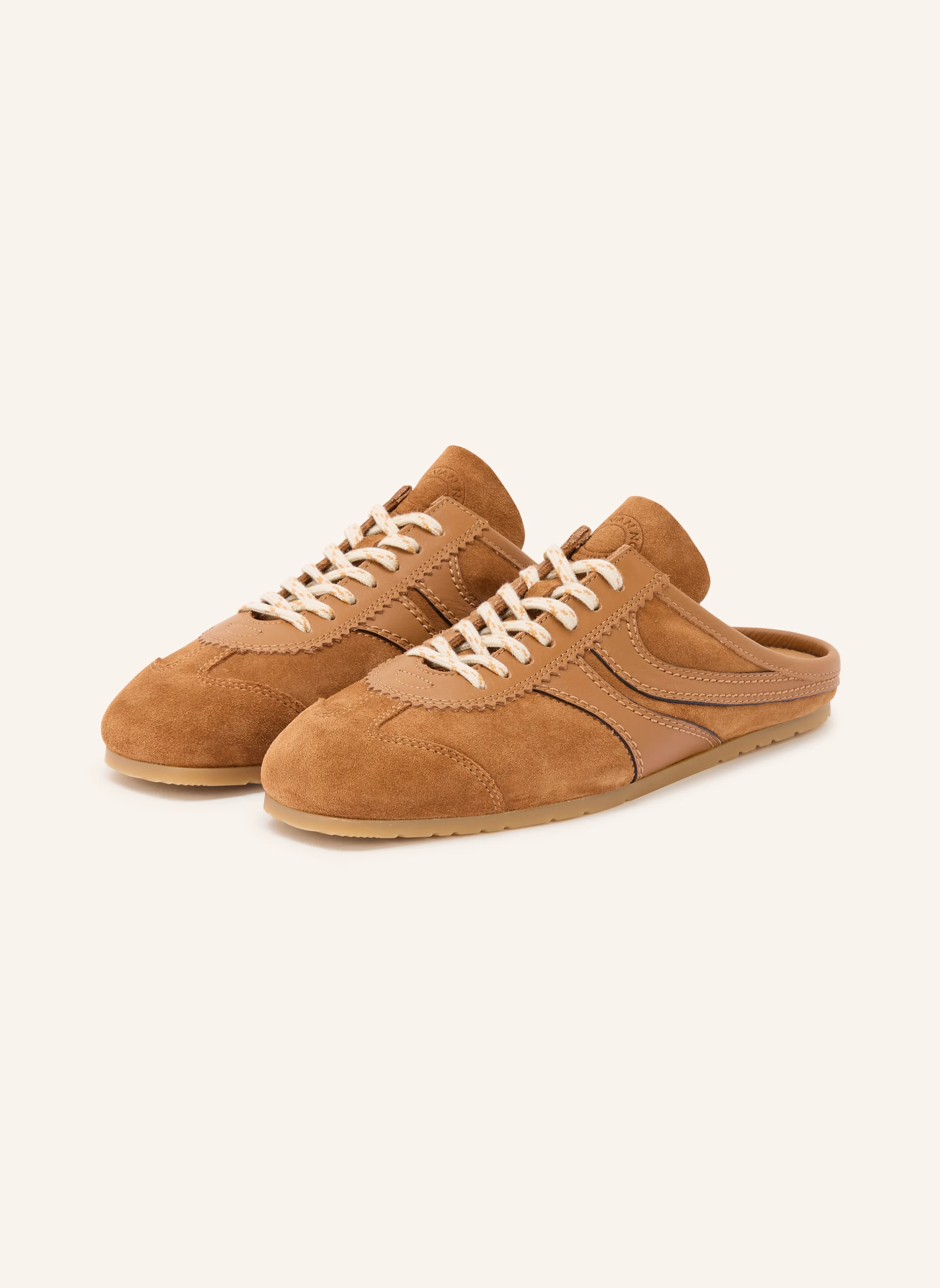 dries van noten ベージュ レザー スニーカー DRIES VAN NOTEN Sneakers Mit Wildledereinsätzen | Weiß | FARFETCH DE