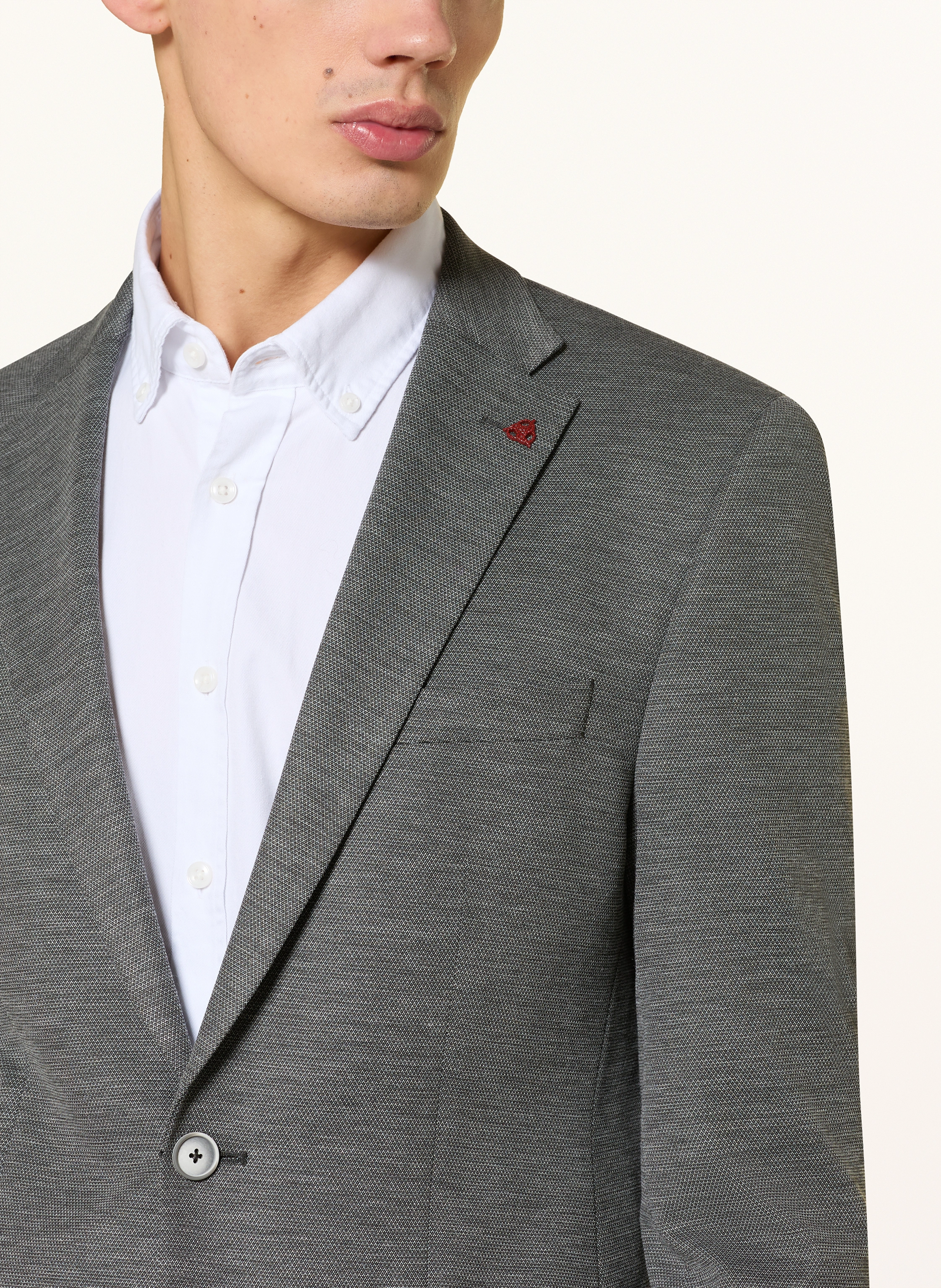 ROY ROBSON Sacou de costum Slim Fit: GRI ÎNCHIS