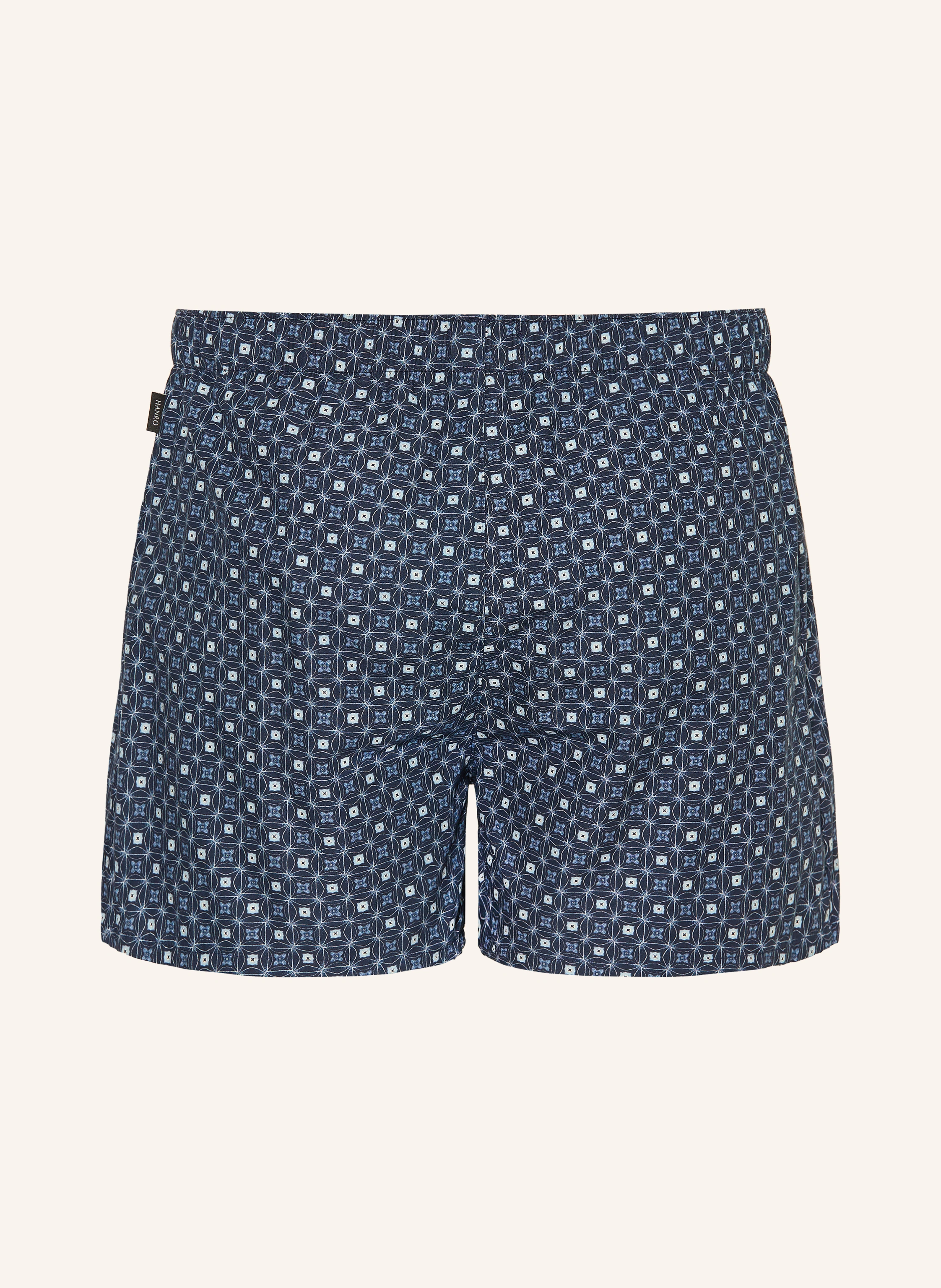 HANRO Woven boxer shorts FANCY WOVEN: DARK PURPLE / LIGHT PURPLE