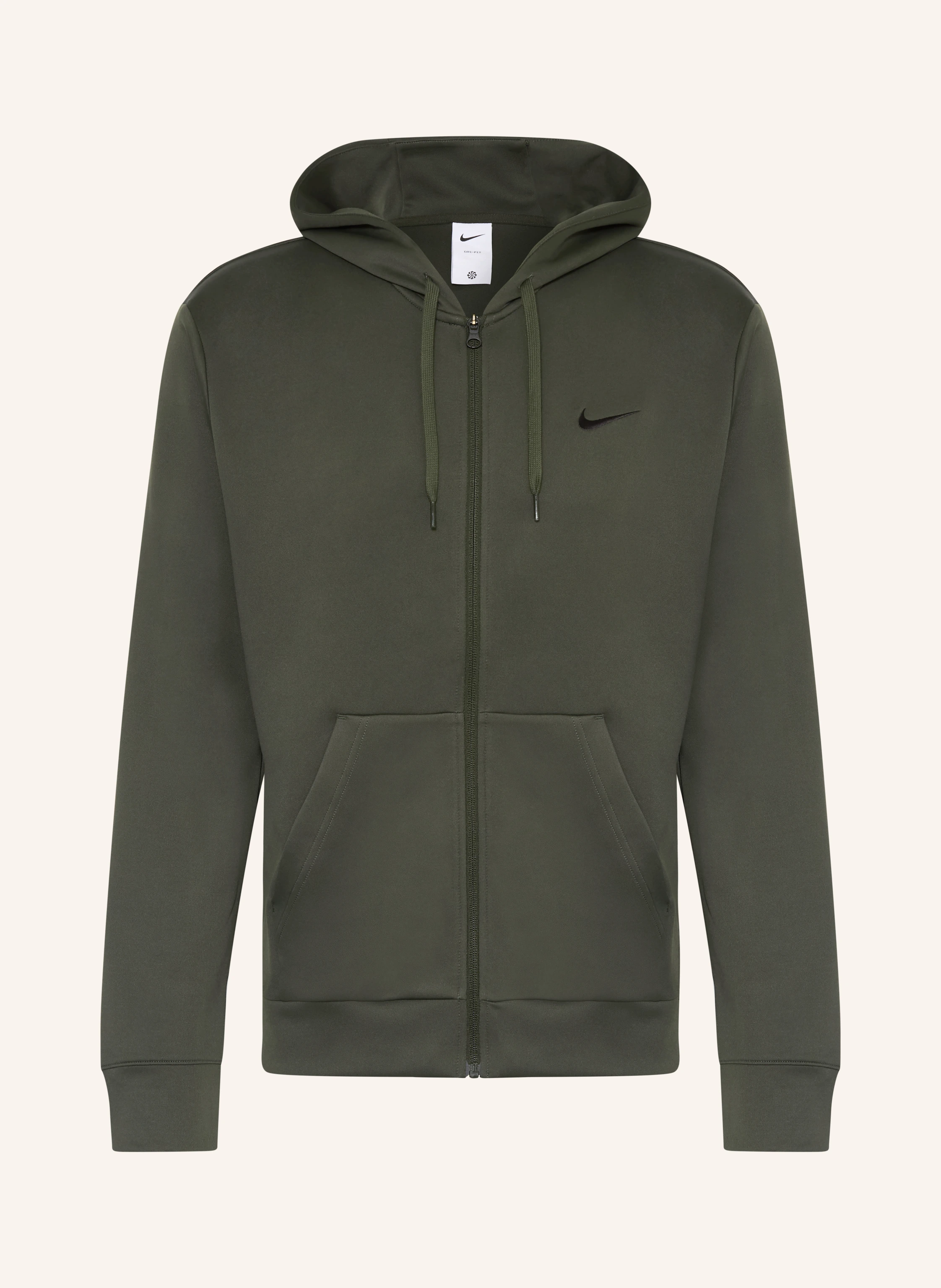 Nike Træningsjakke DRI-FIT UV FLEX FLEECE: MØRKEGRØN / SORT