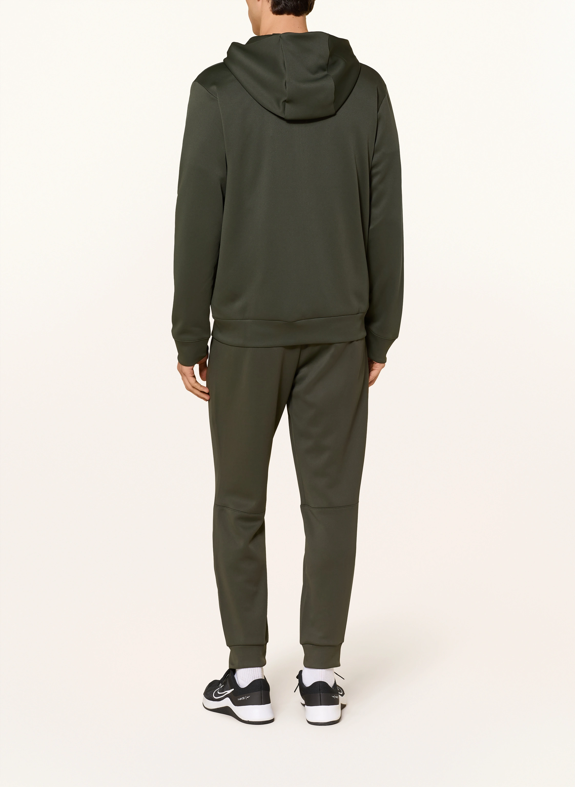 Nike Træningsjakke DRI-FIT UV FLEX FLEECE: MØRKEGRØN / SORT