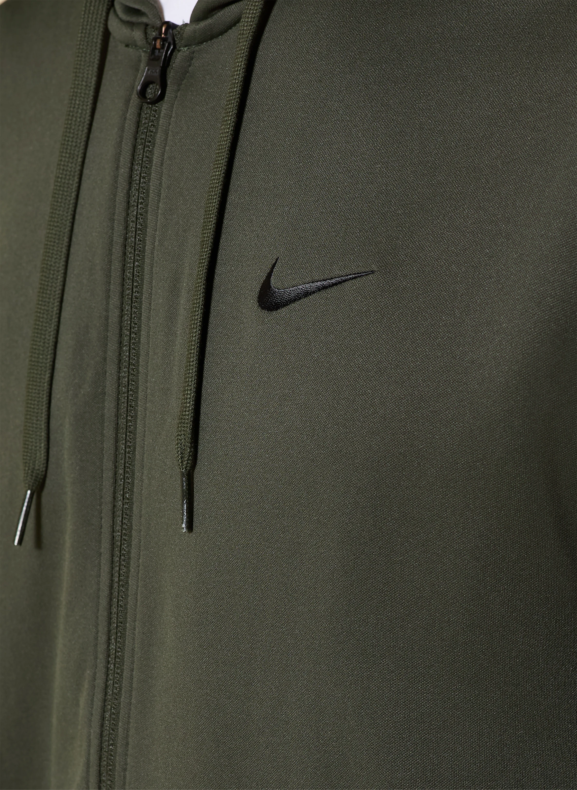 Nike Træningsjakke DRI-FIT UV FLEX FLEECE: MØRKEGRØN / SORT