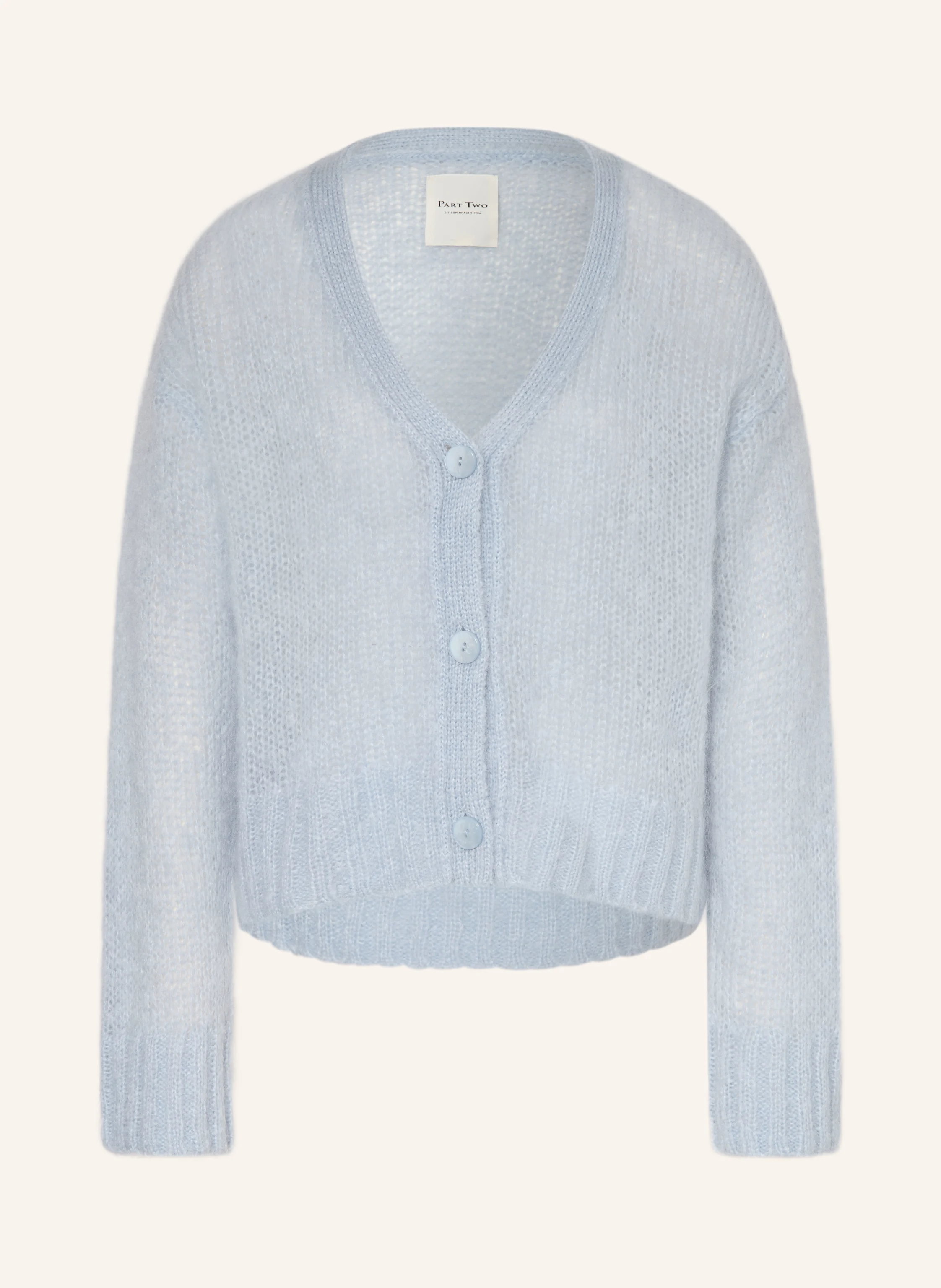 Part Two Mohair cardigan in light blue