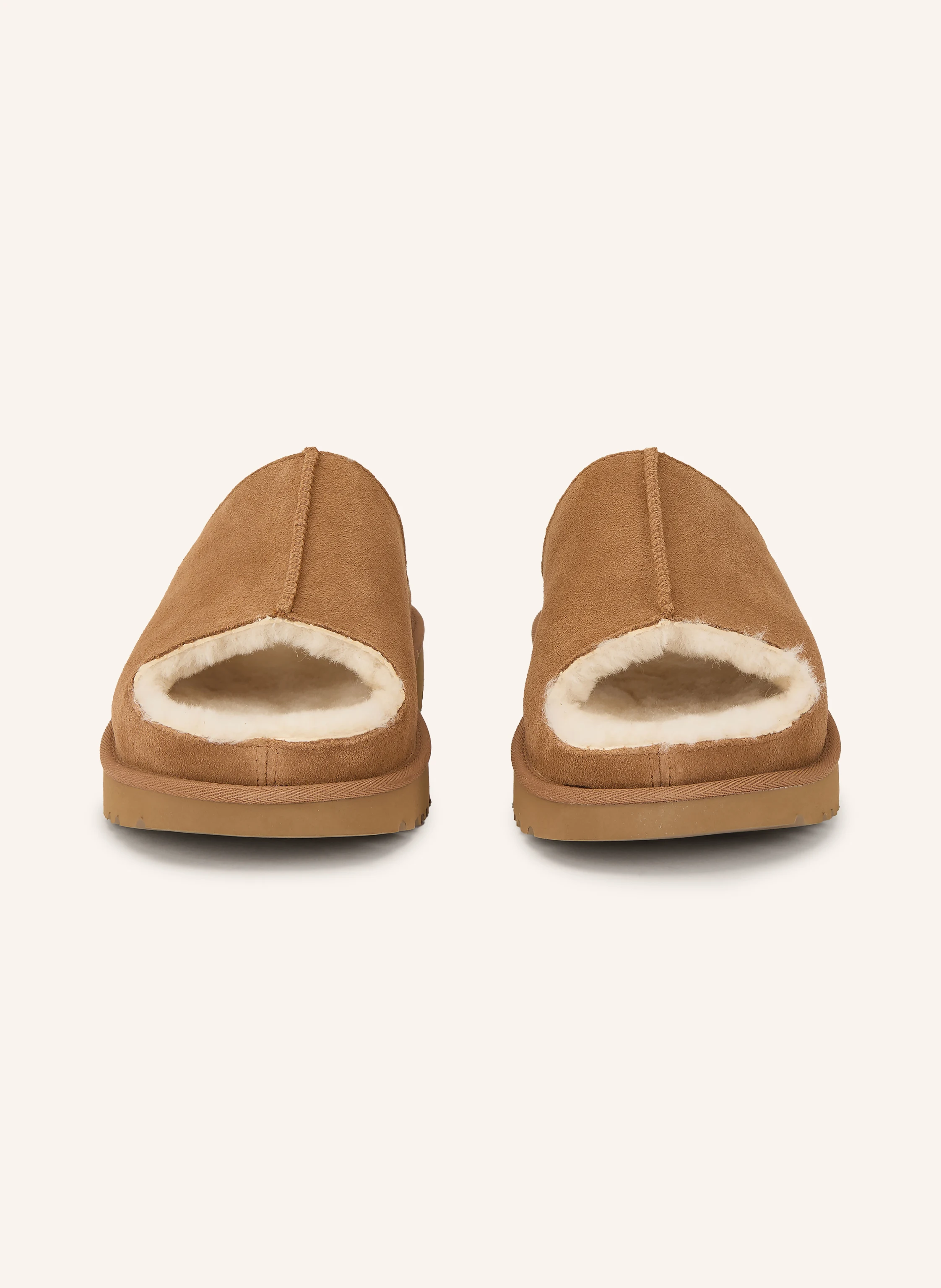 UGG GREENPORT SLIDE mules: BROWN / LIGHT BROWN