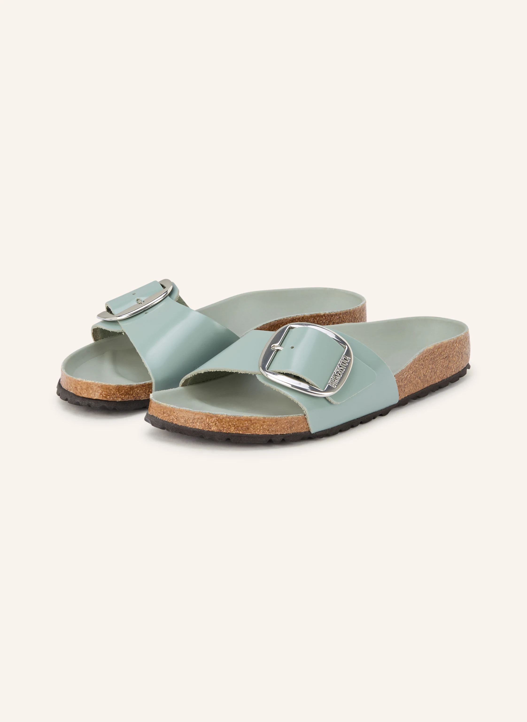 BIRKENSTOCK MADRID BIG BUCKLE mules: LIGHT GREEN