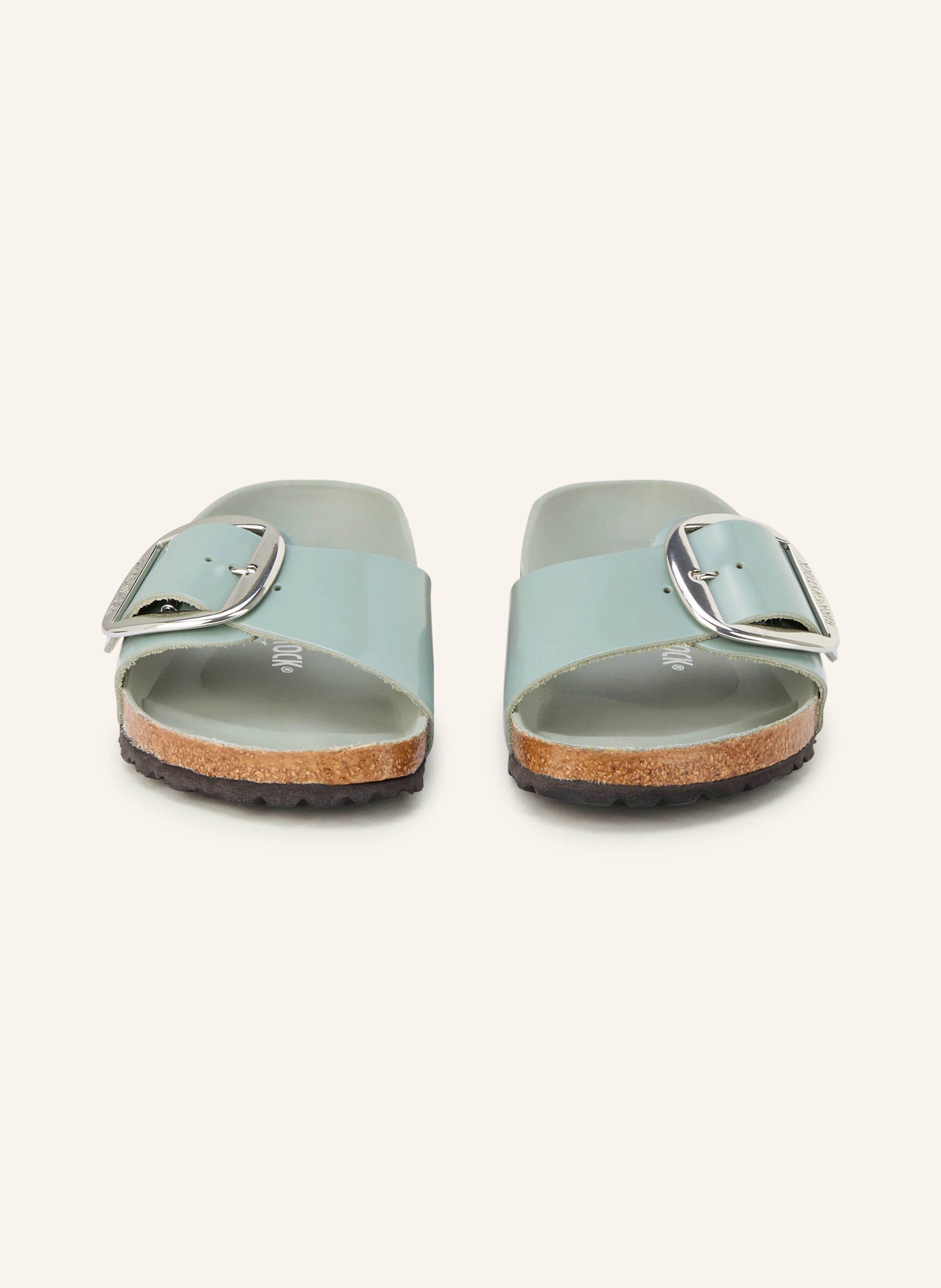 BIRKENSTOCK MADRID BIG BUCKLE mules: LIGHT GREEN