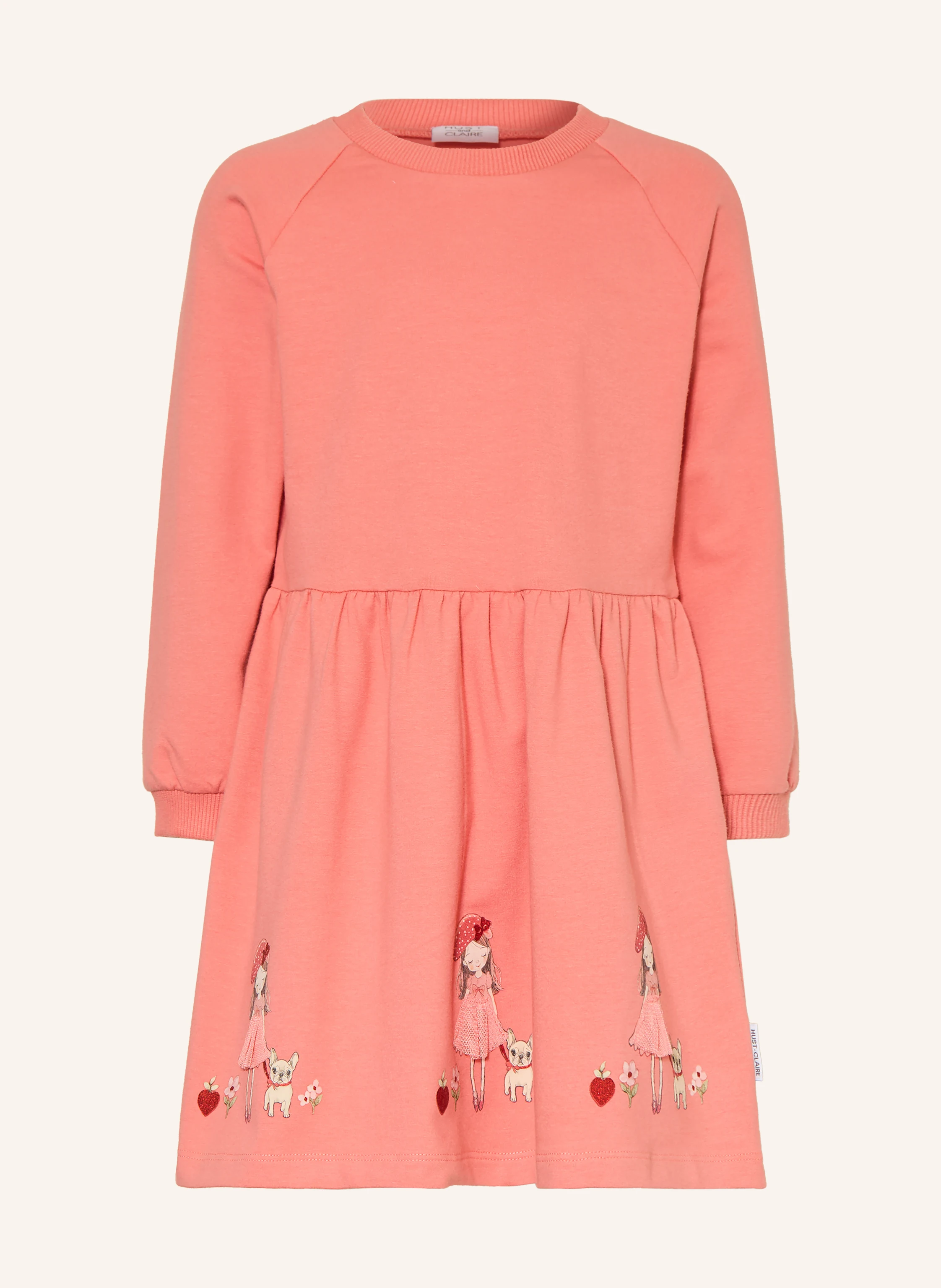 HUST and CLAIRE Sweat dress HCDONNA: LIGHT RED